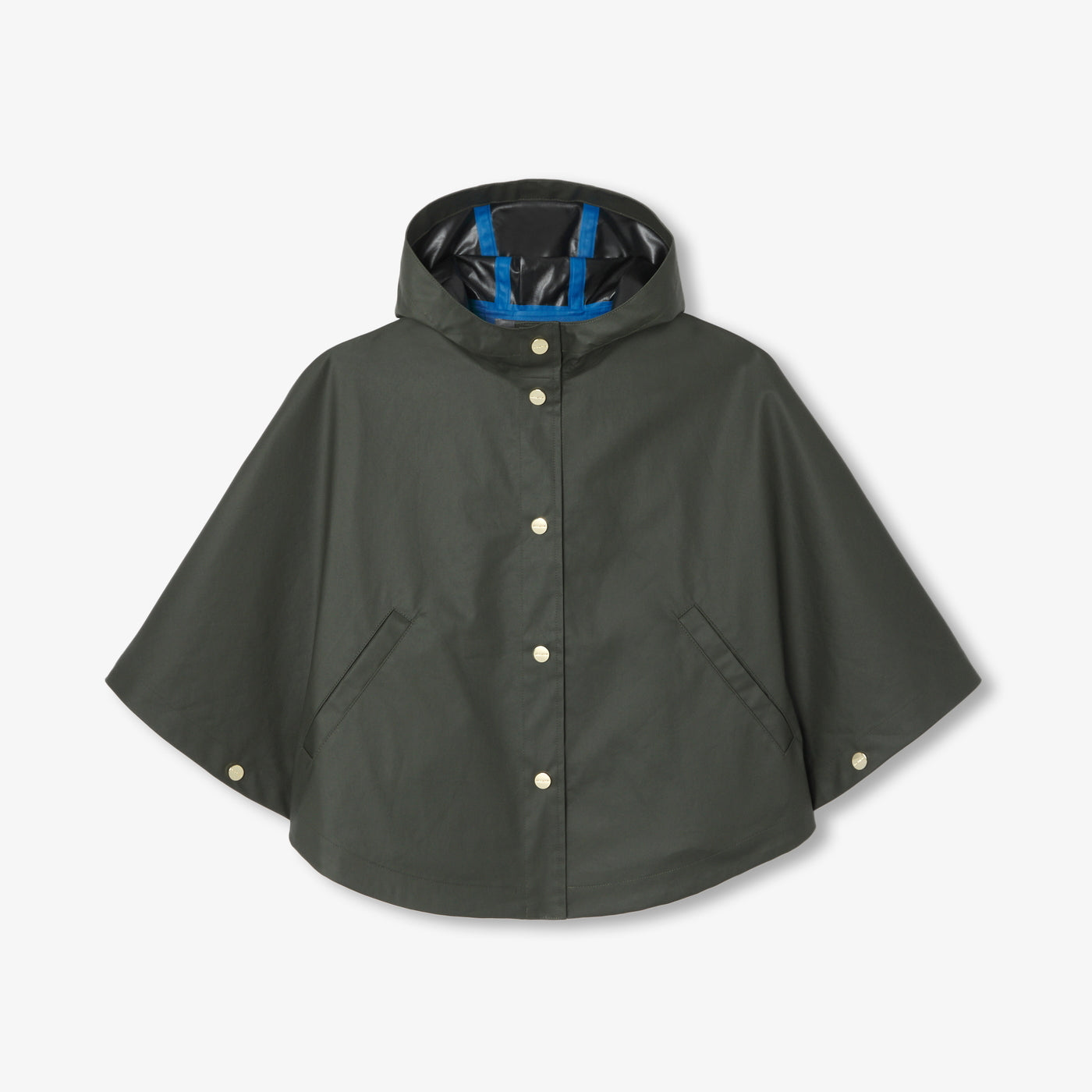 Girl cape in coated fabric