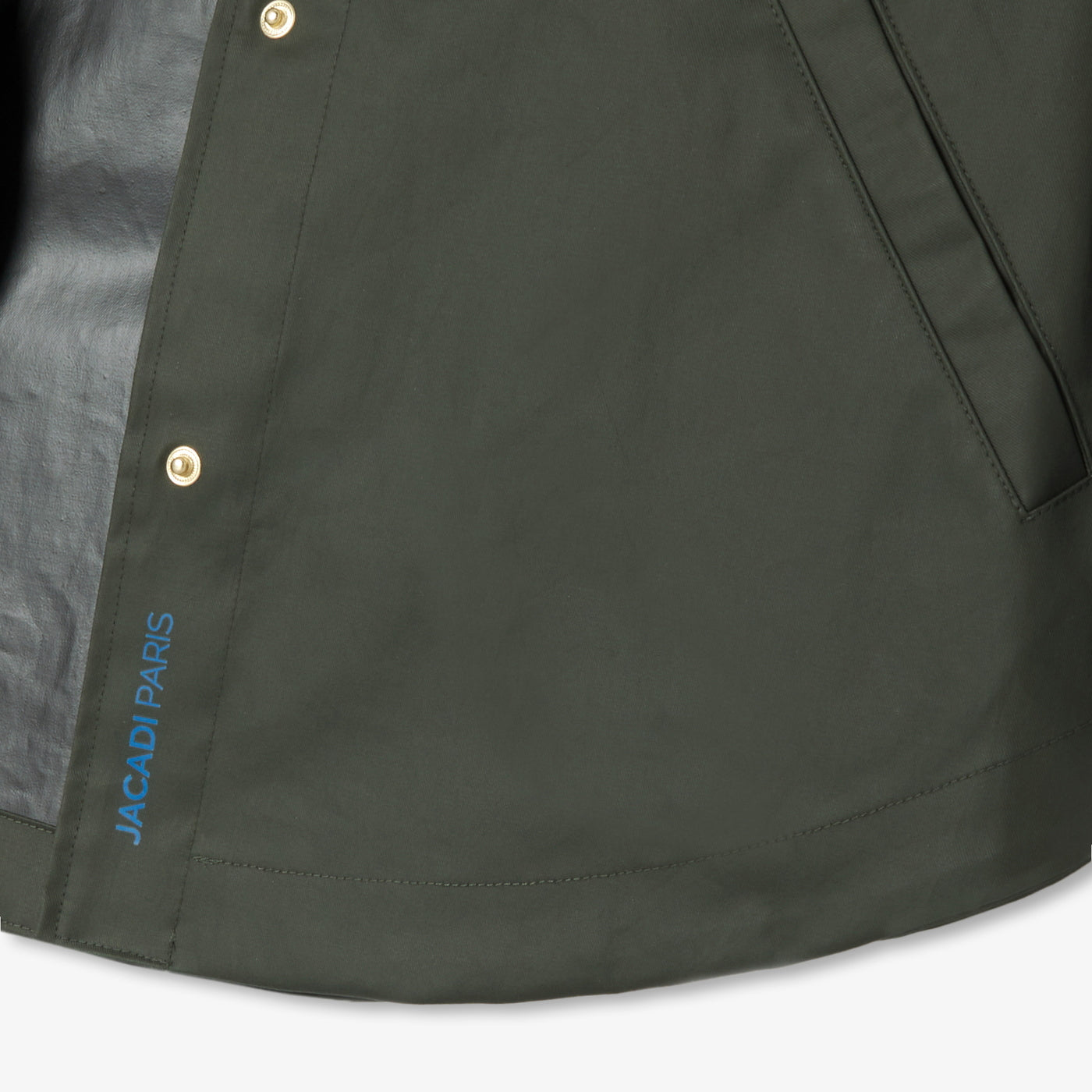 Girl cape in coated fabric