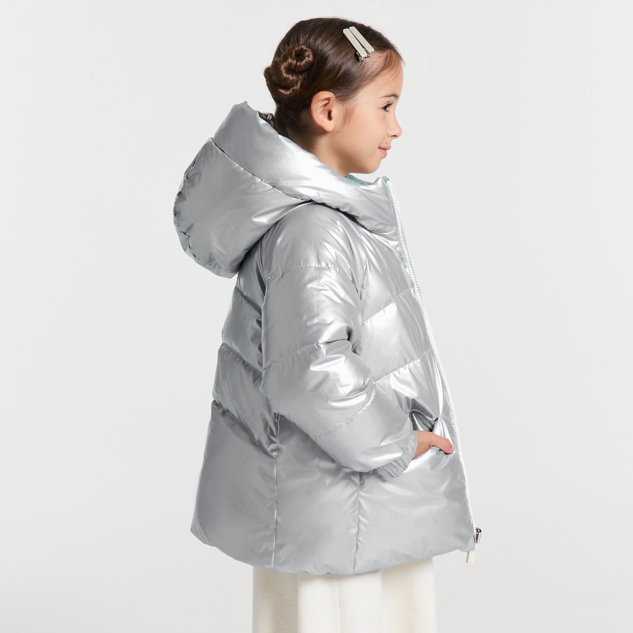 Girl reversible padded jacket