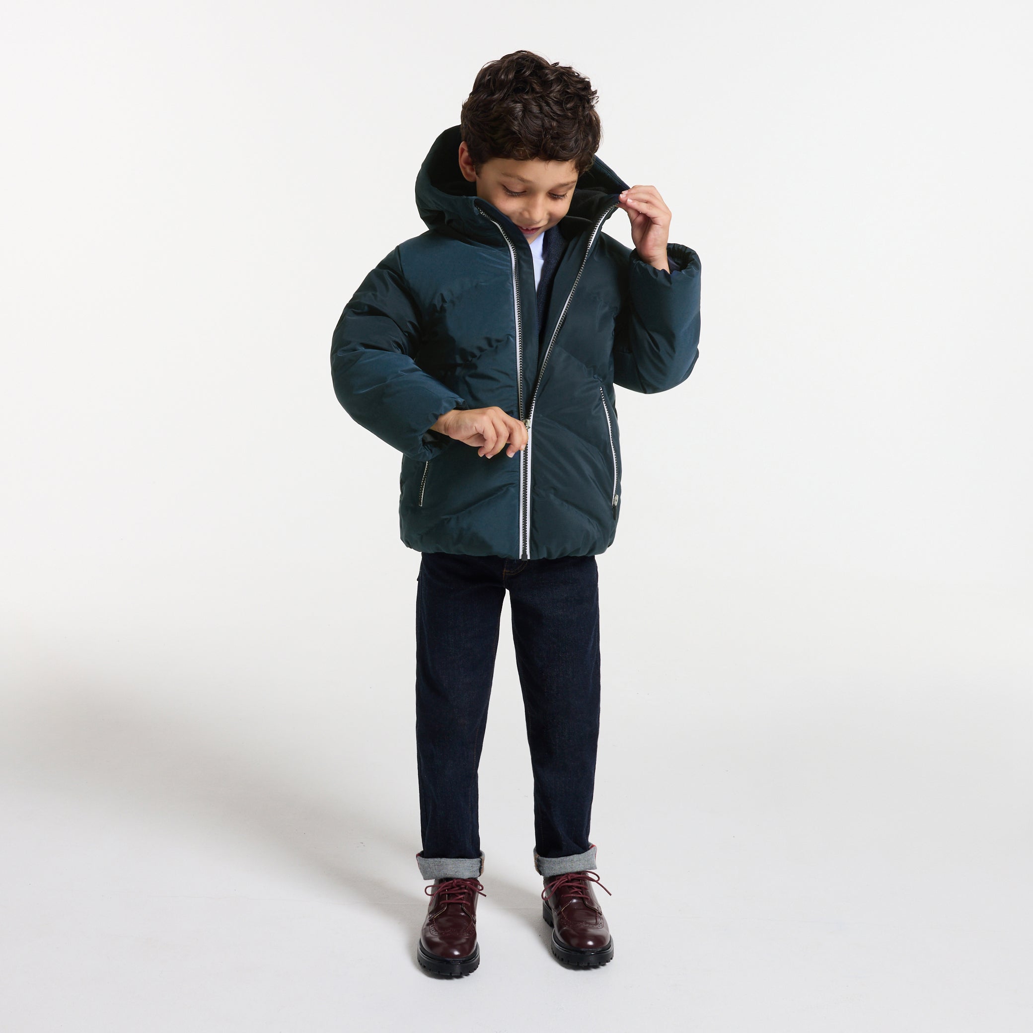 Boy hooded jacket