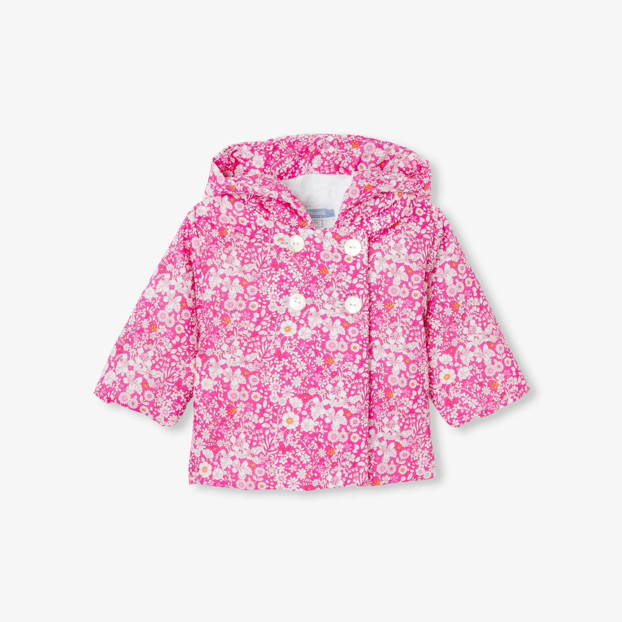 Baby girl burnous in Liberty fabric