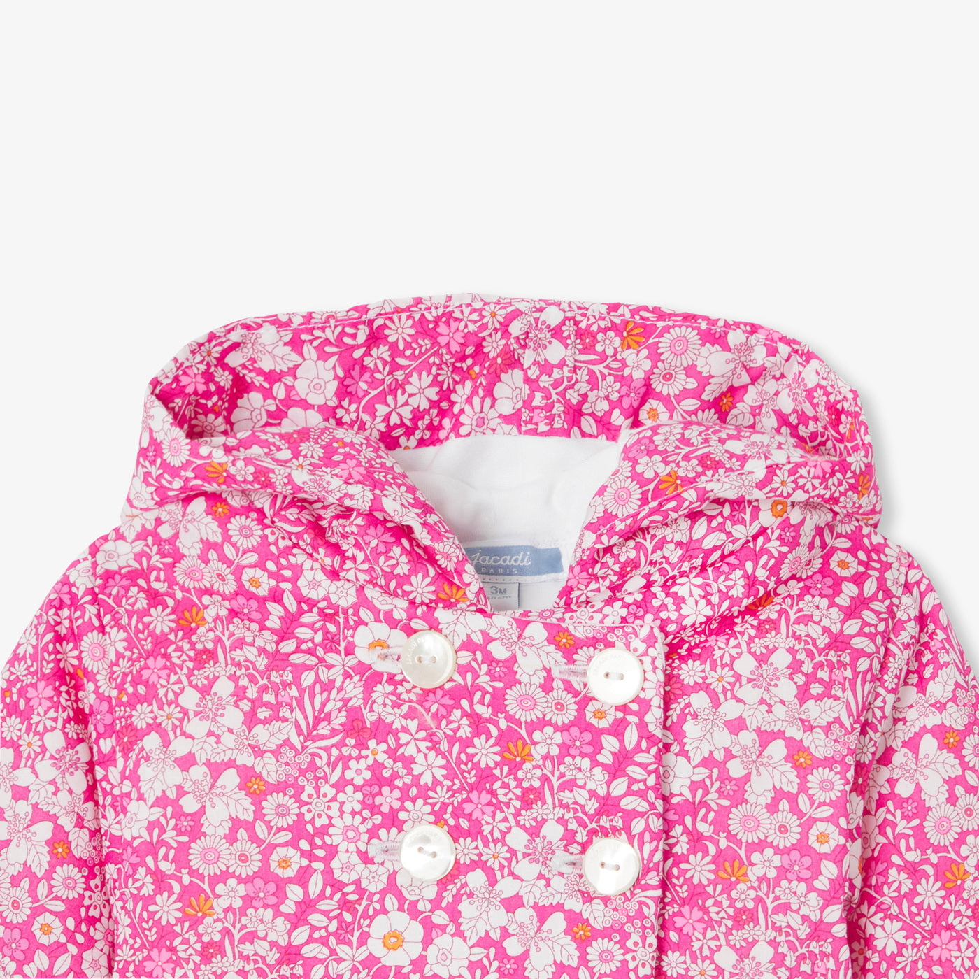 Baby girl burnous in Liberty fabric