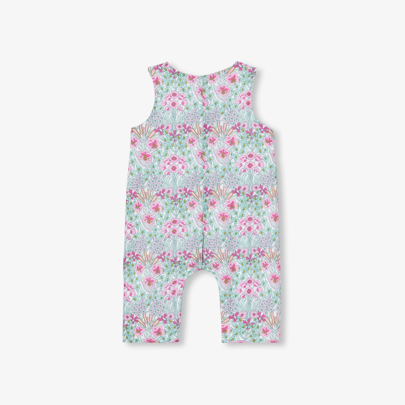 Baby girl jumpsuit in Liberty fabric