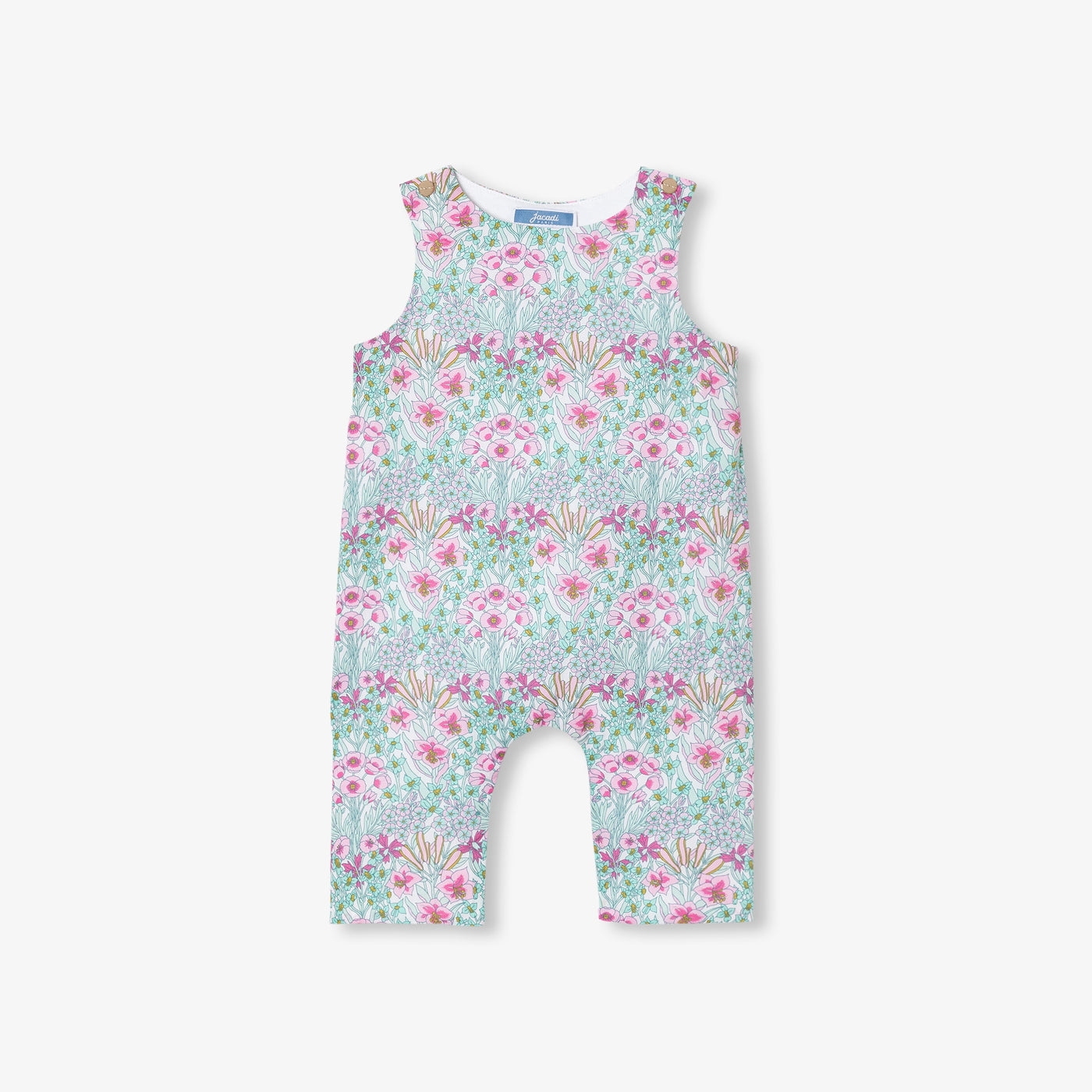 Baby girl jumpsuit in Liberty fabric