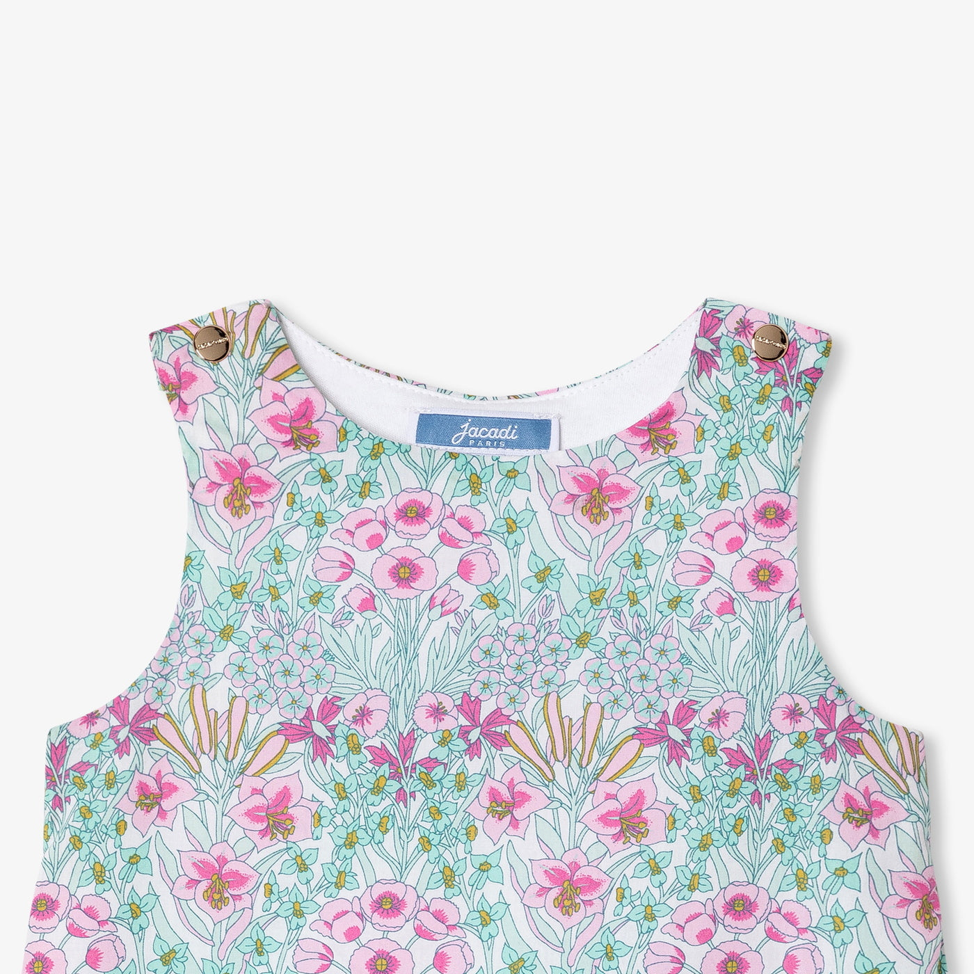 Baby girl jumpsuit in Liberty fabric