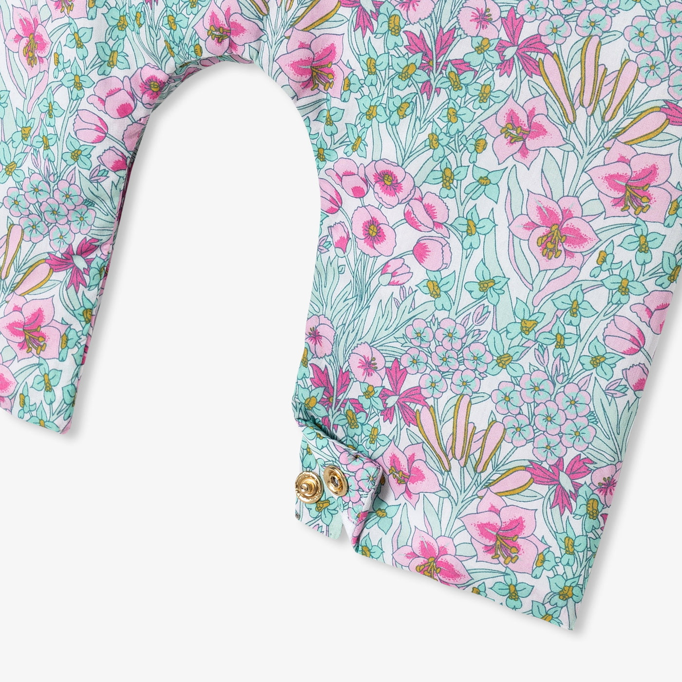 Baby girl jumpsuit in Liberty fabric