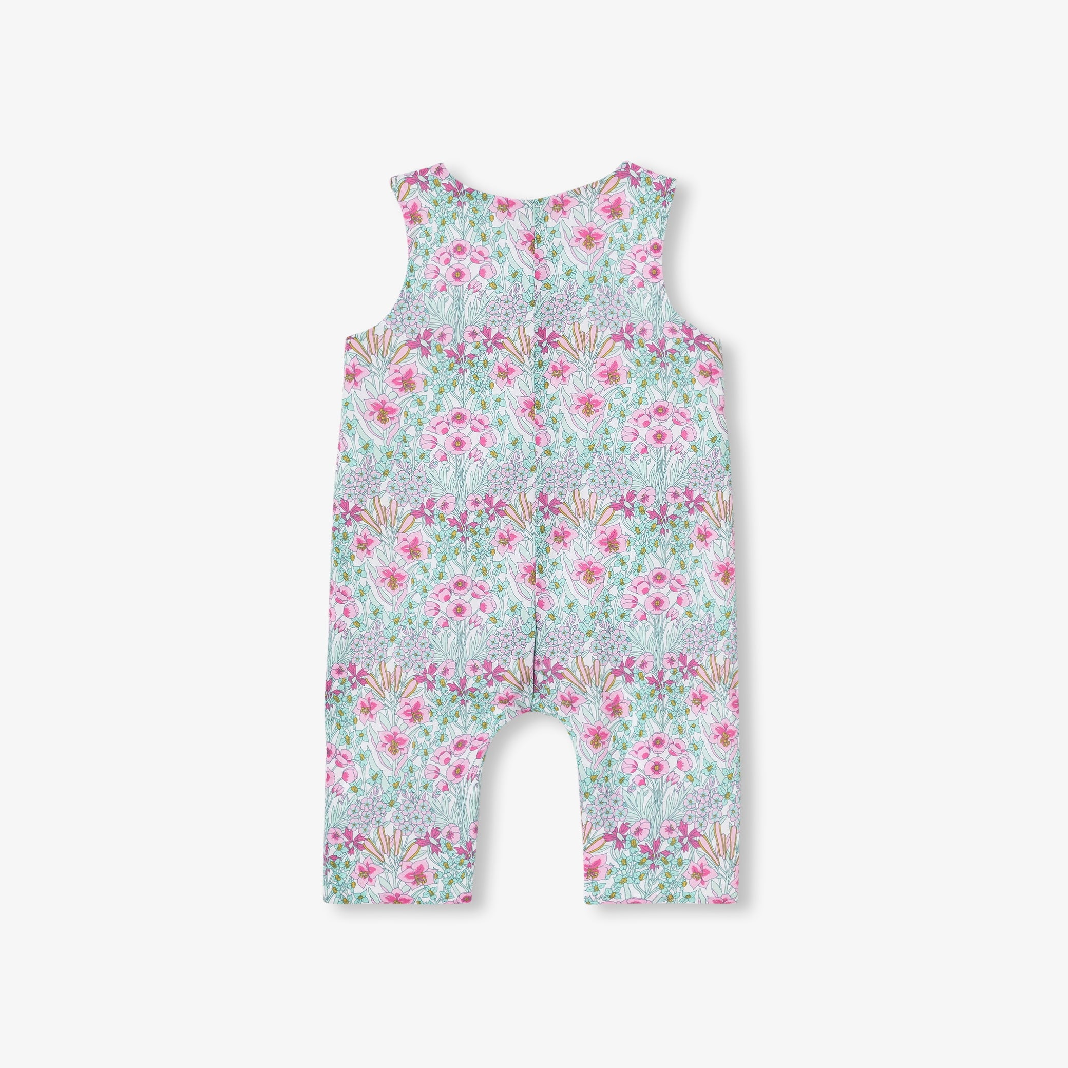 Baby girl jumpsuit in Liberty fabric