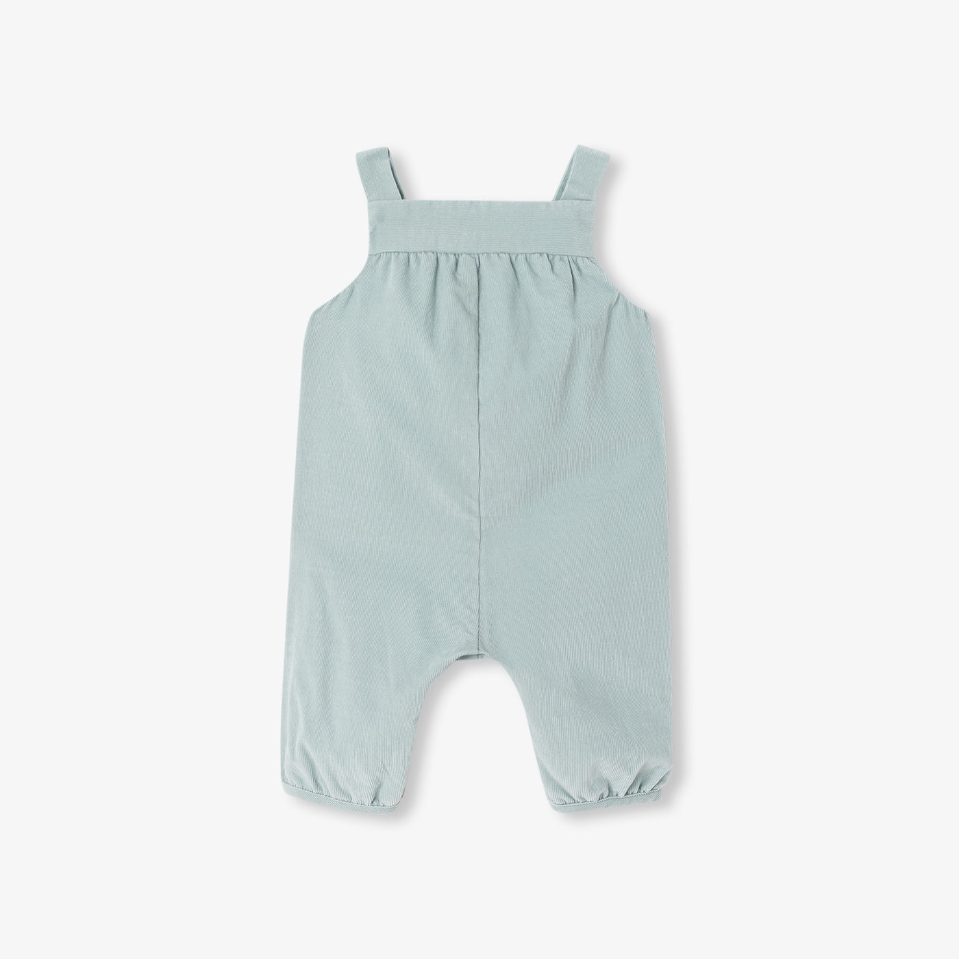 Baby girl velvet overalls
