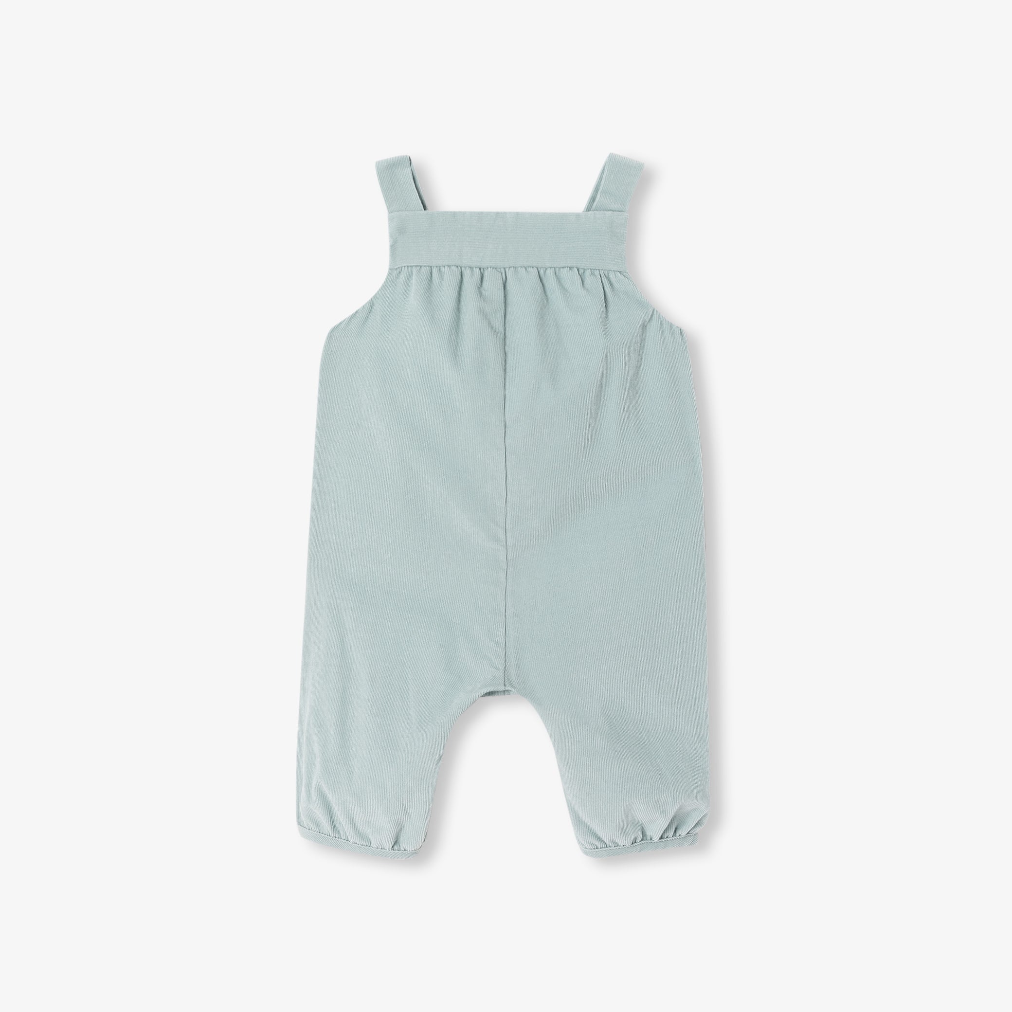Baby girl velvet overalls