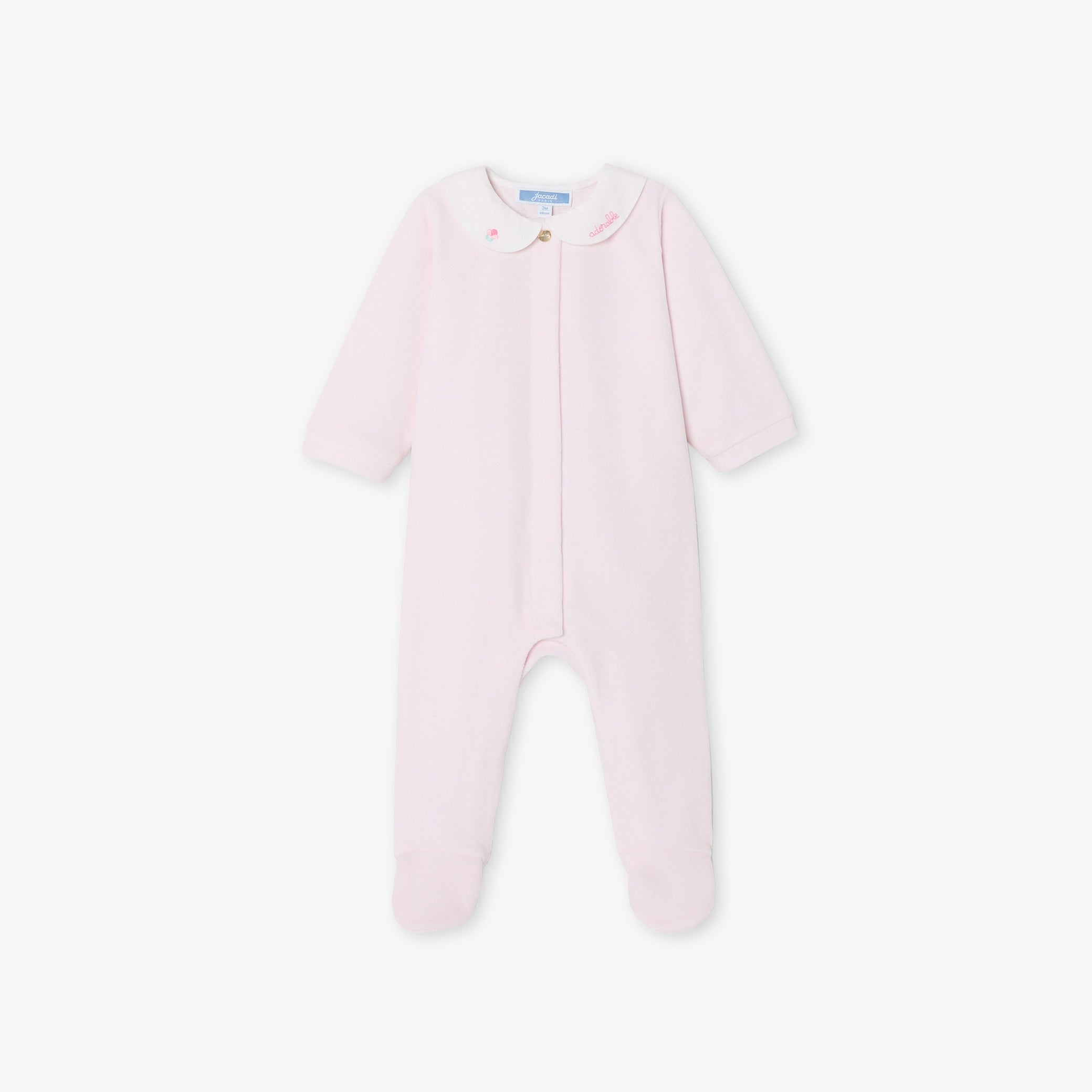 Baby girl velvet pyjamas