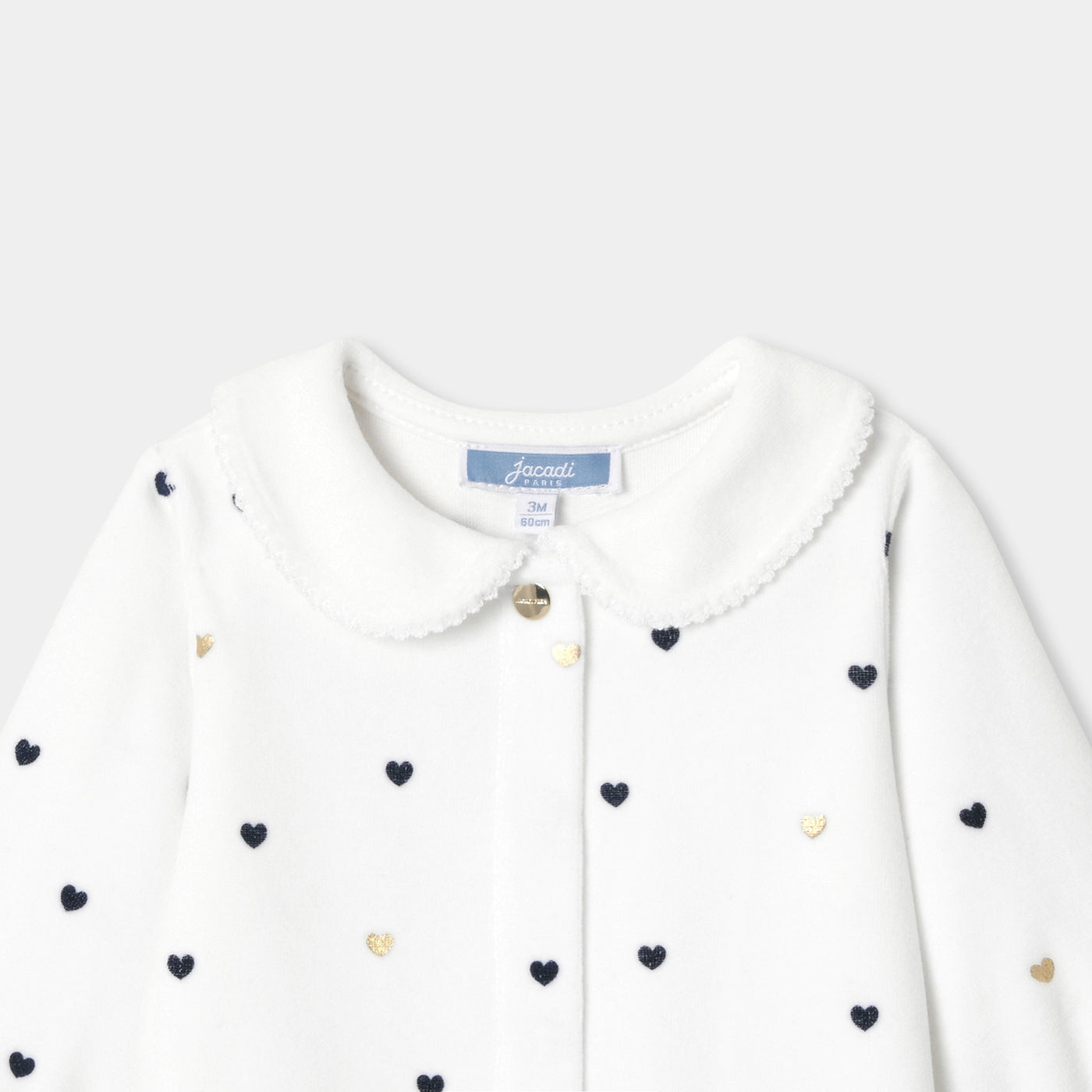 Pyjama baby girl heart pattern