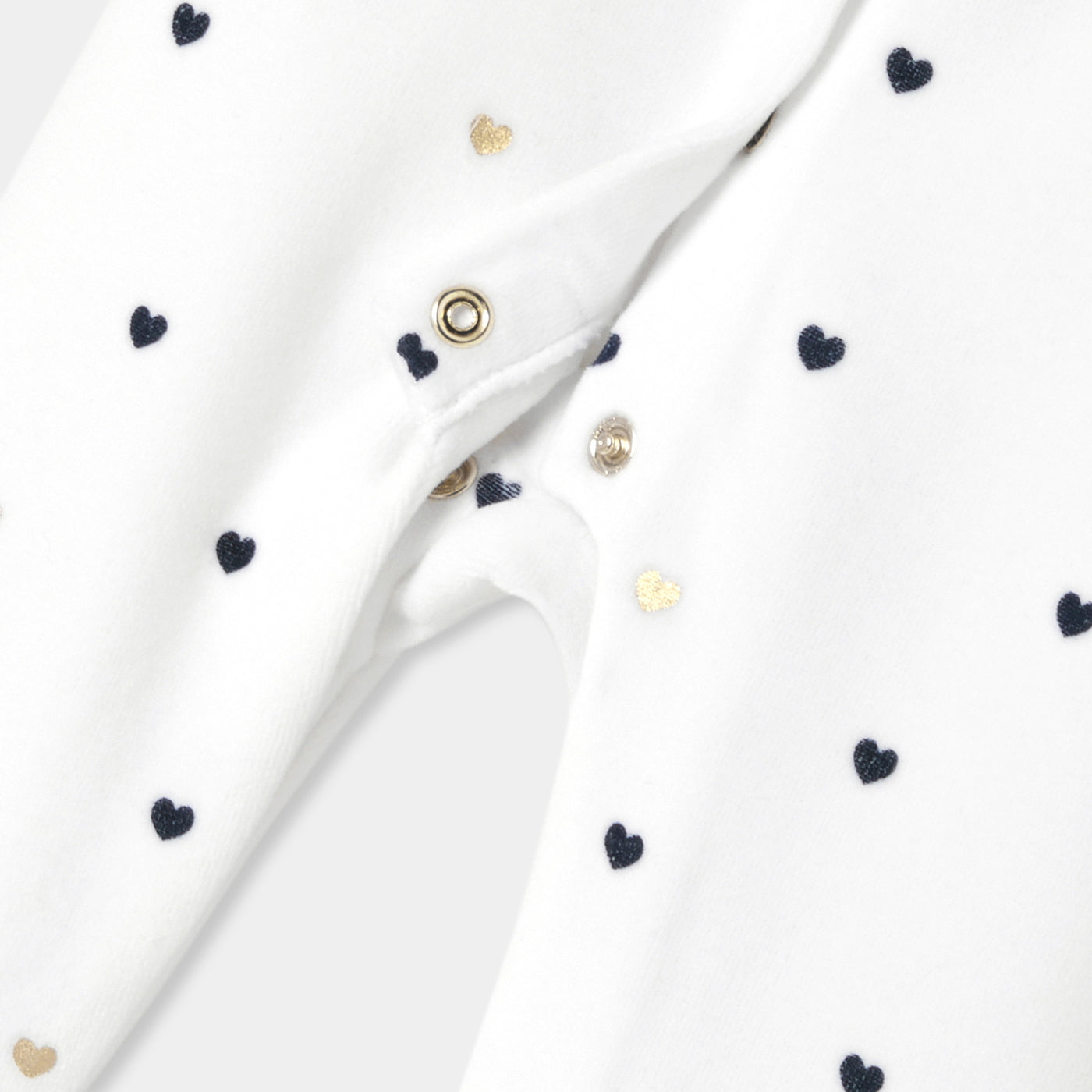 Pyjama baby girl heart pattern