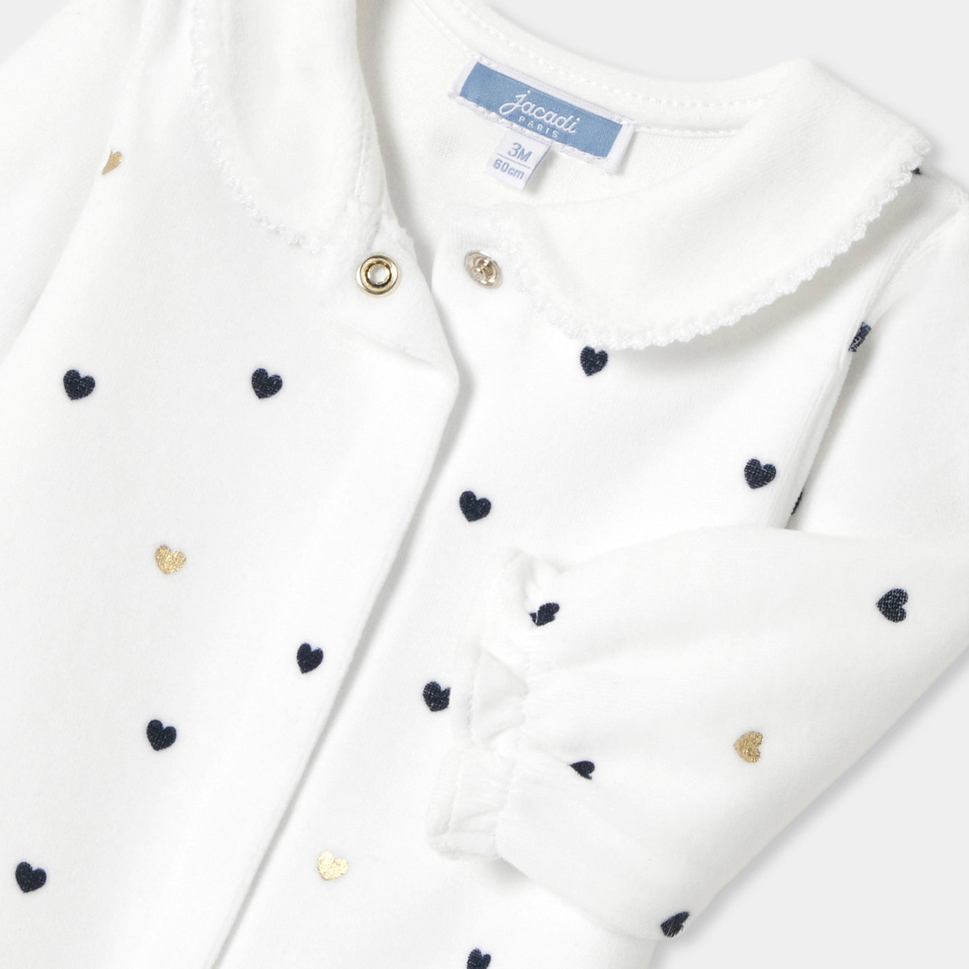 Pyjama baby girl heart pattern