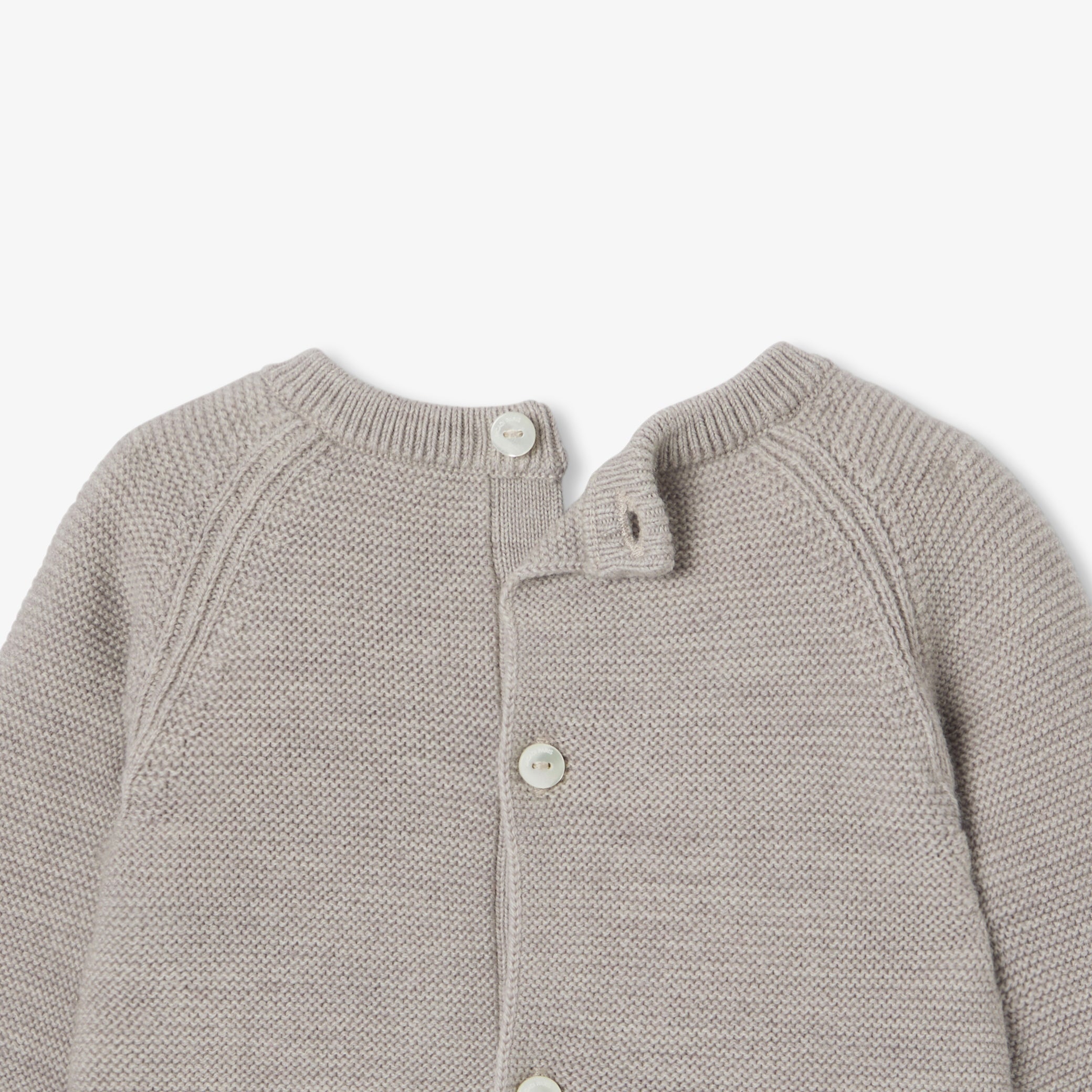 Baby boy garter stitch set