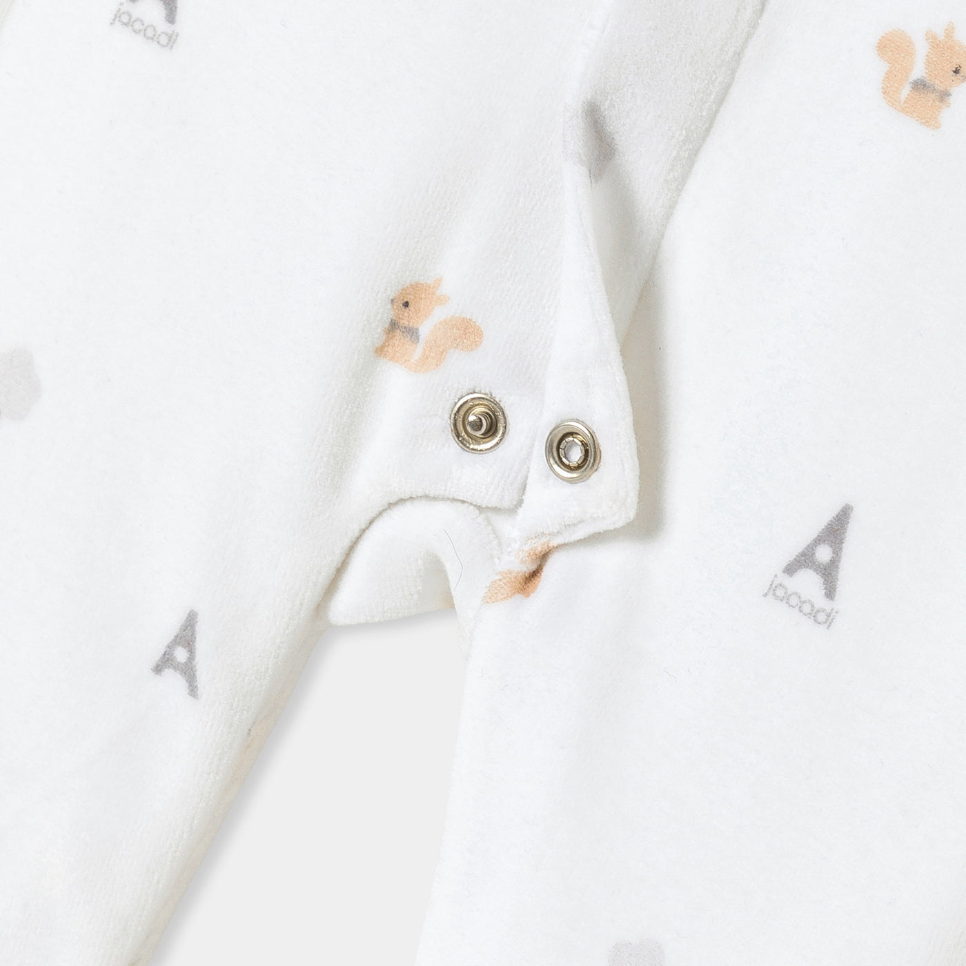 Baby boy pyjamas in printed velvet