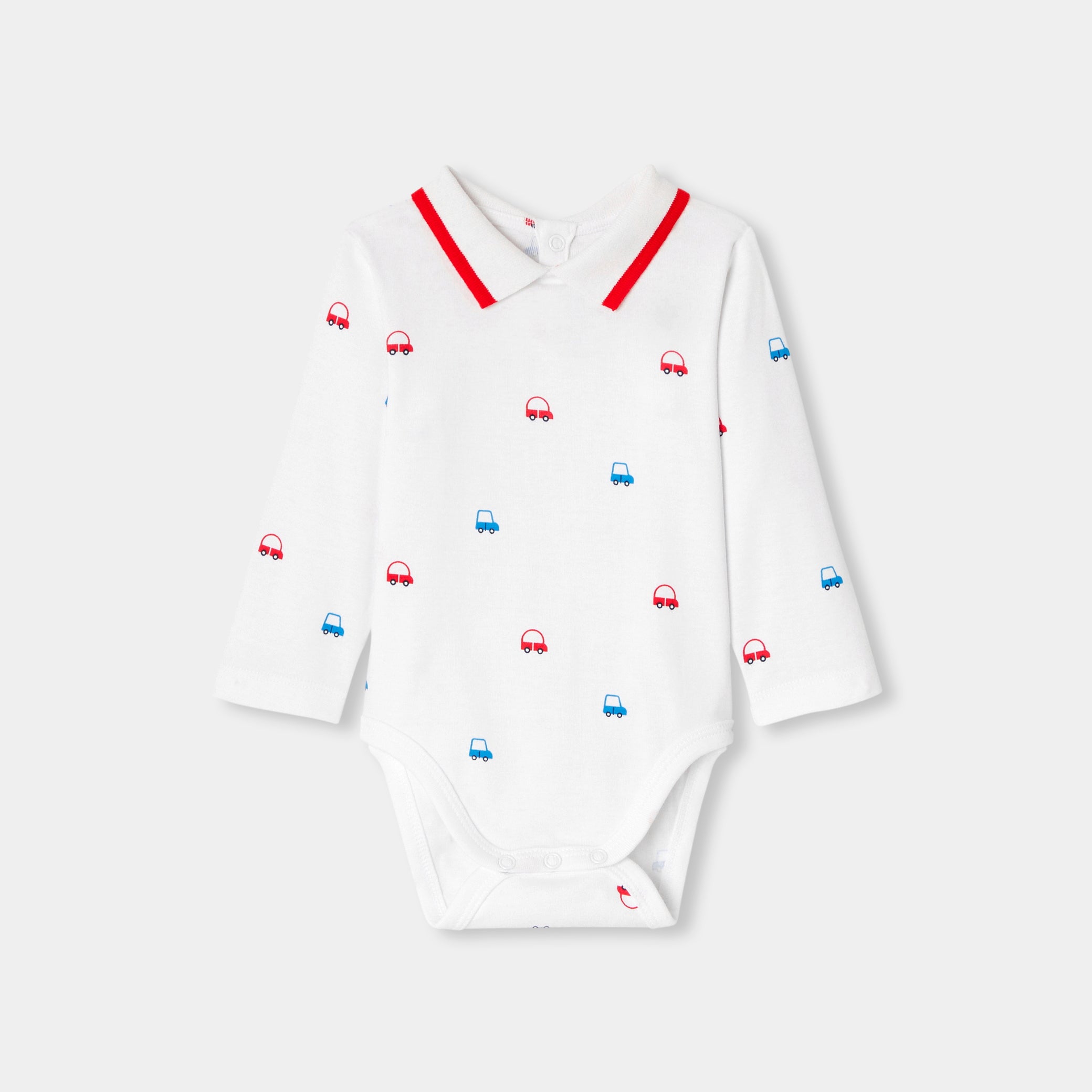 Baby boy polo neck bodysuit