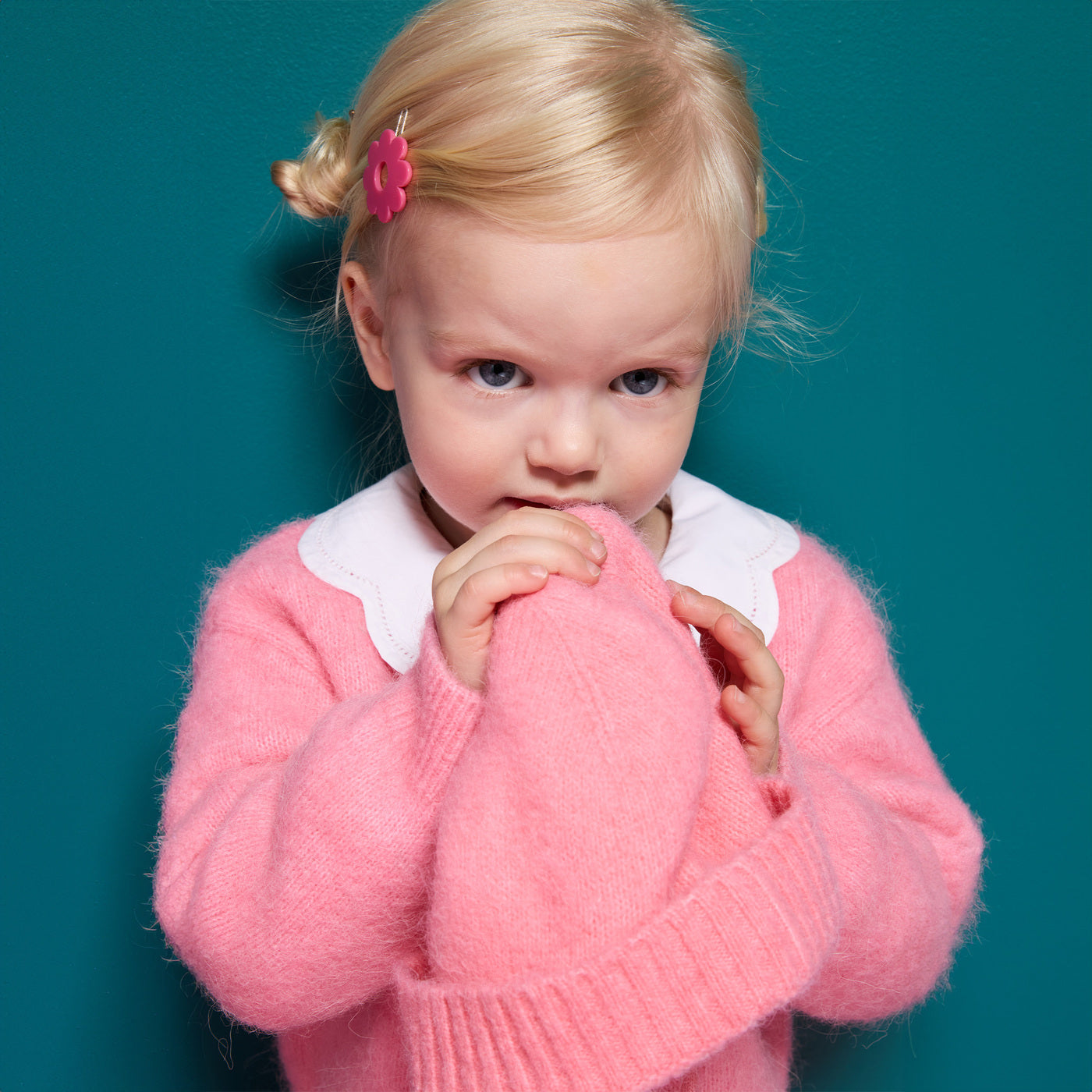 Girl wool and alpaca cardigan