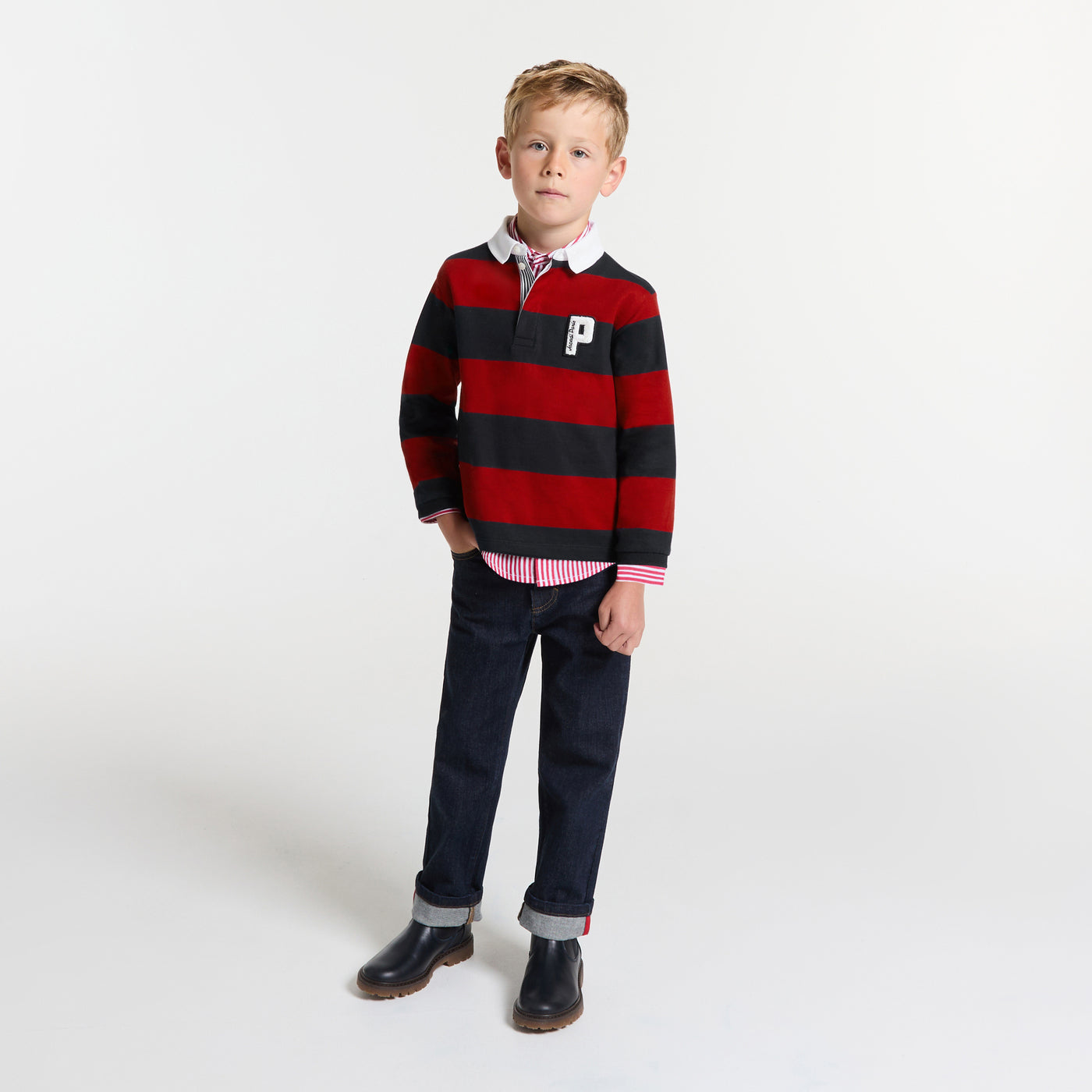 Boy rugby polo shirt