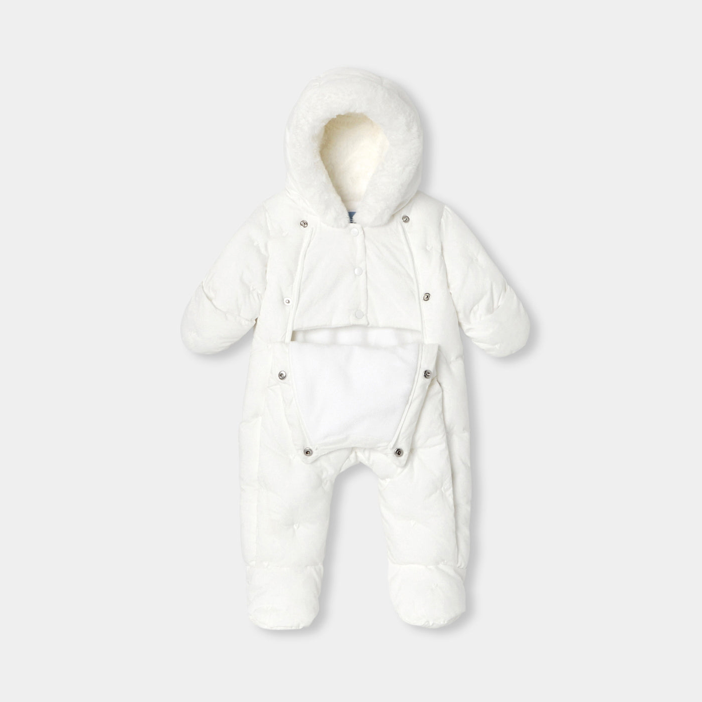 Baby girl heart pattern pramsuit