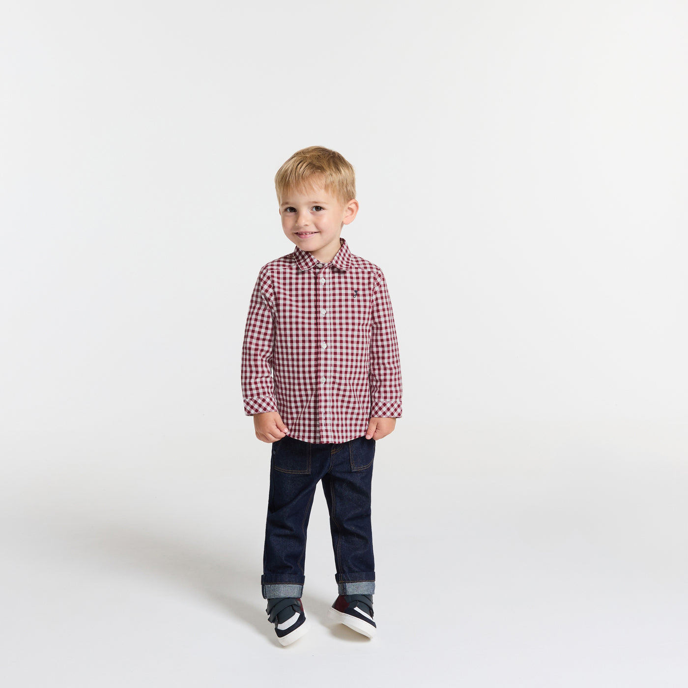 Baby boy gingham shirt