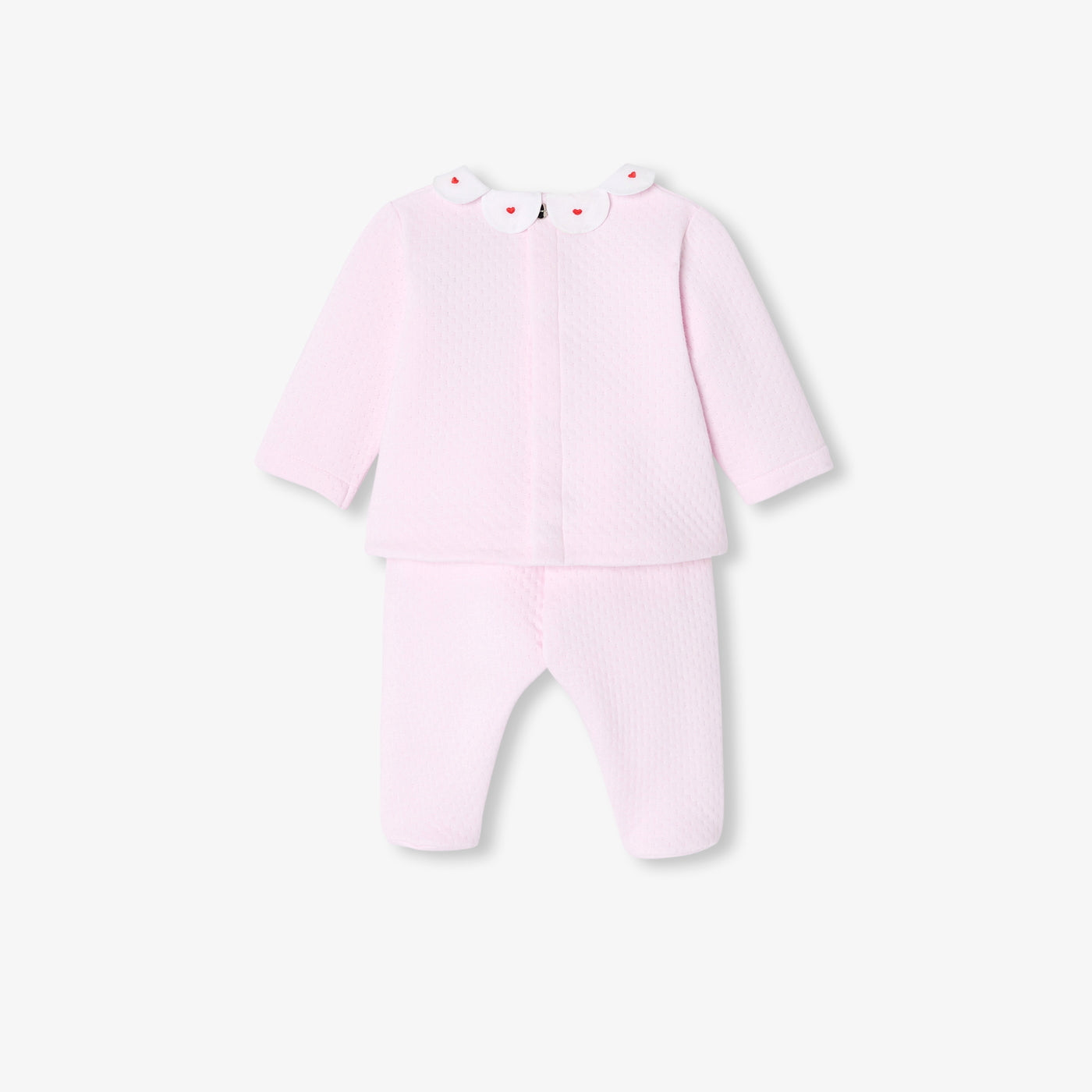 Baby girl comfort set in double sided jersey