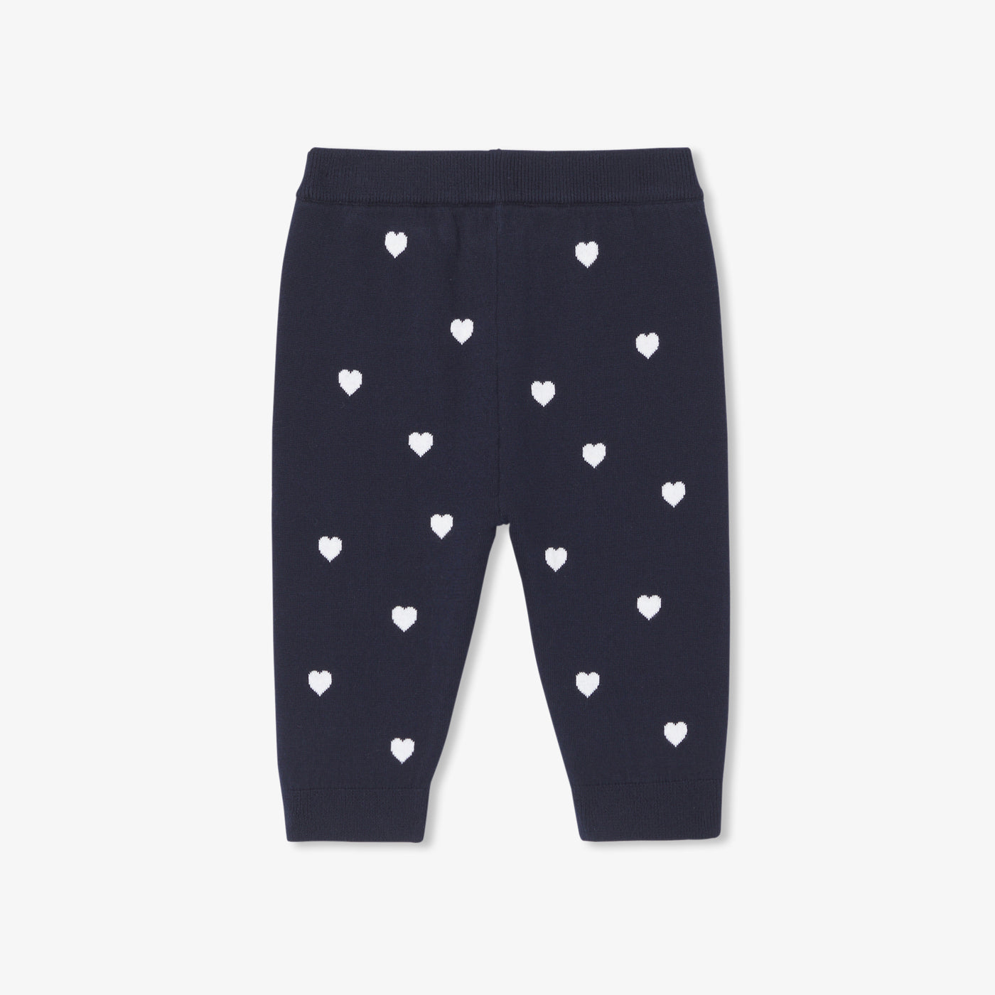 Baby girl knitted heart trousers