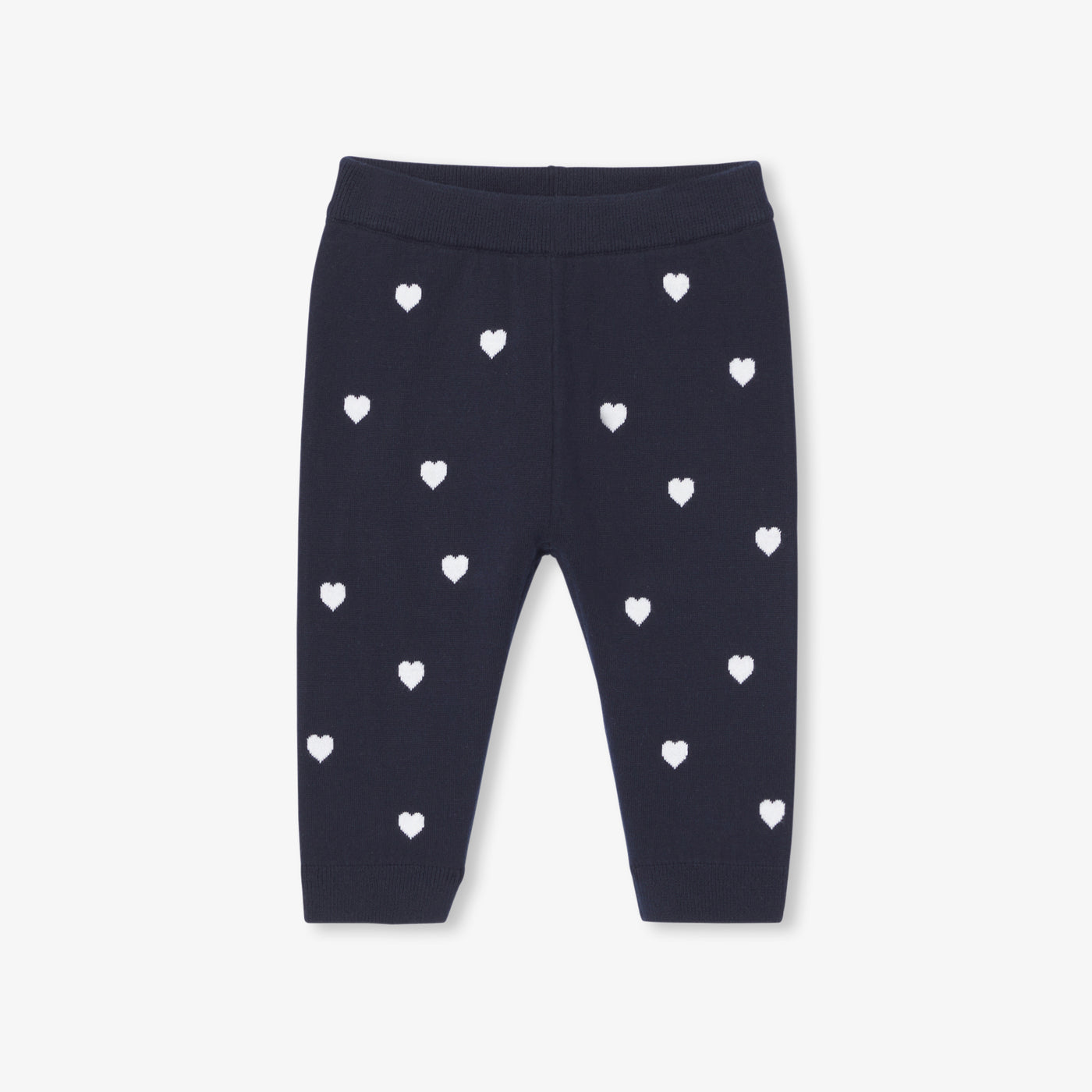 Baby girl knitted heart trousers