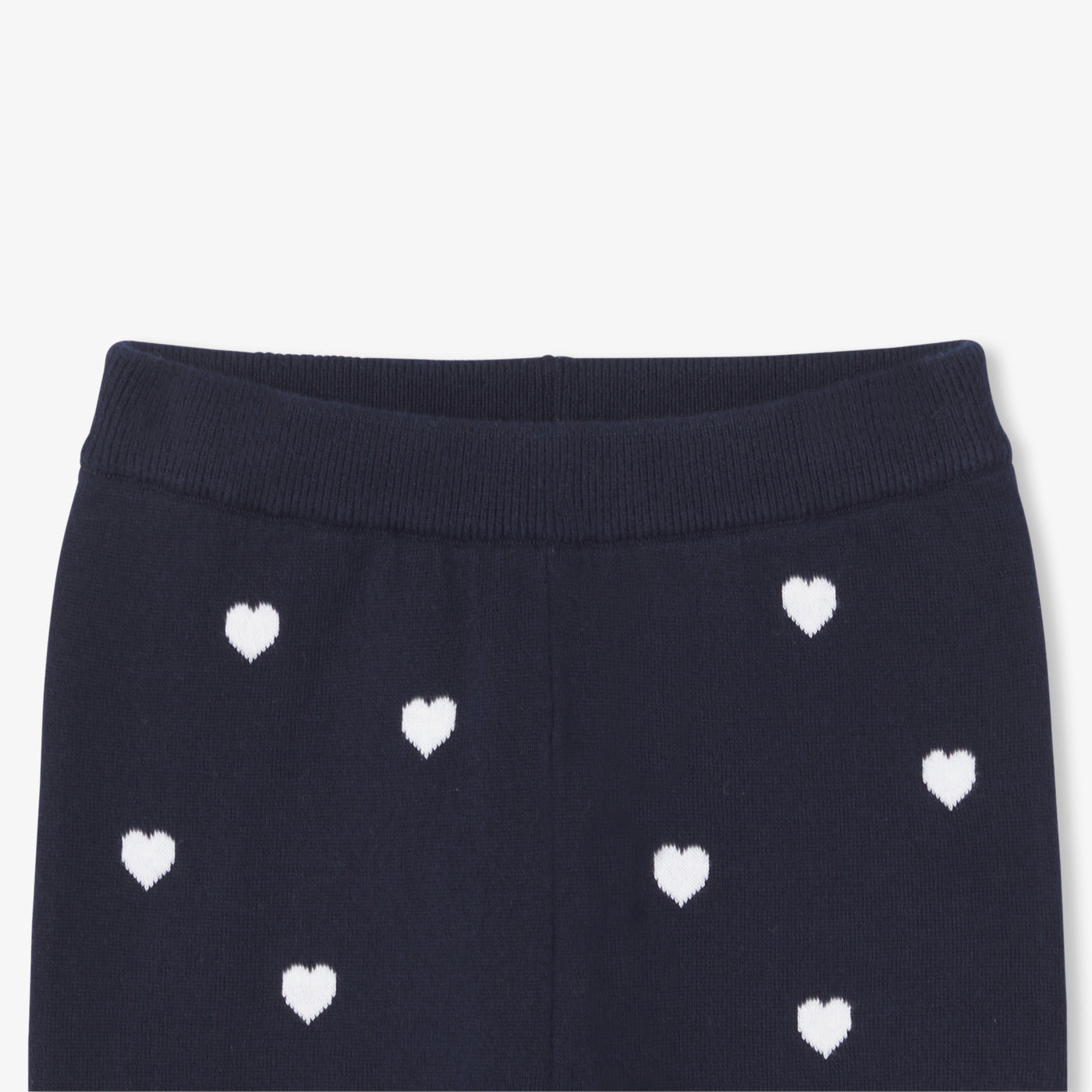 Baby girl knitted heart trousers