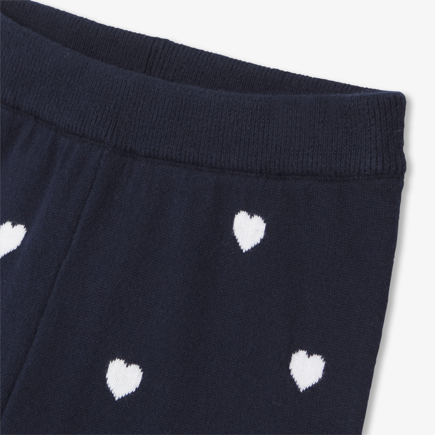 Baby girl knitted heart trousers