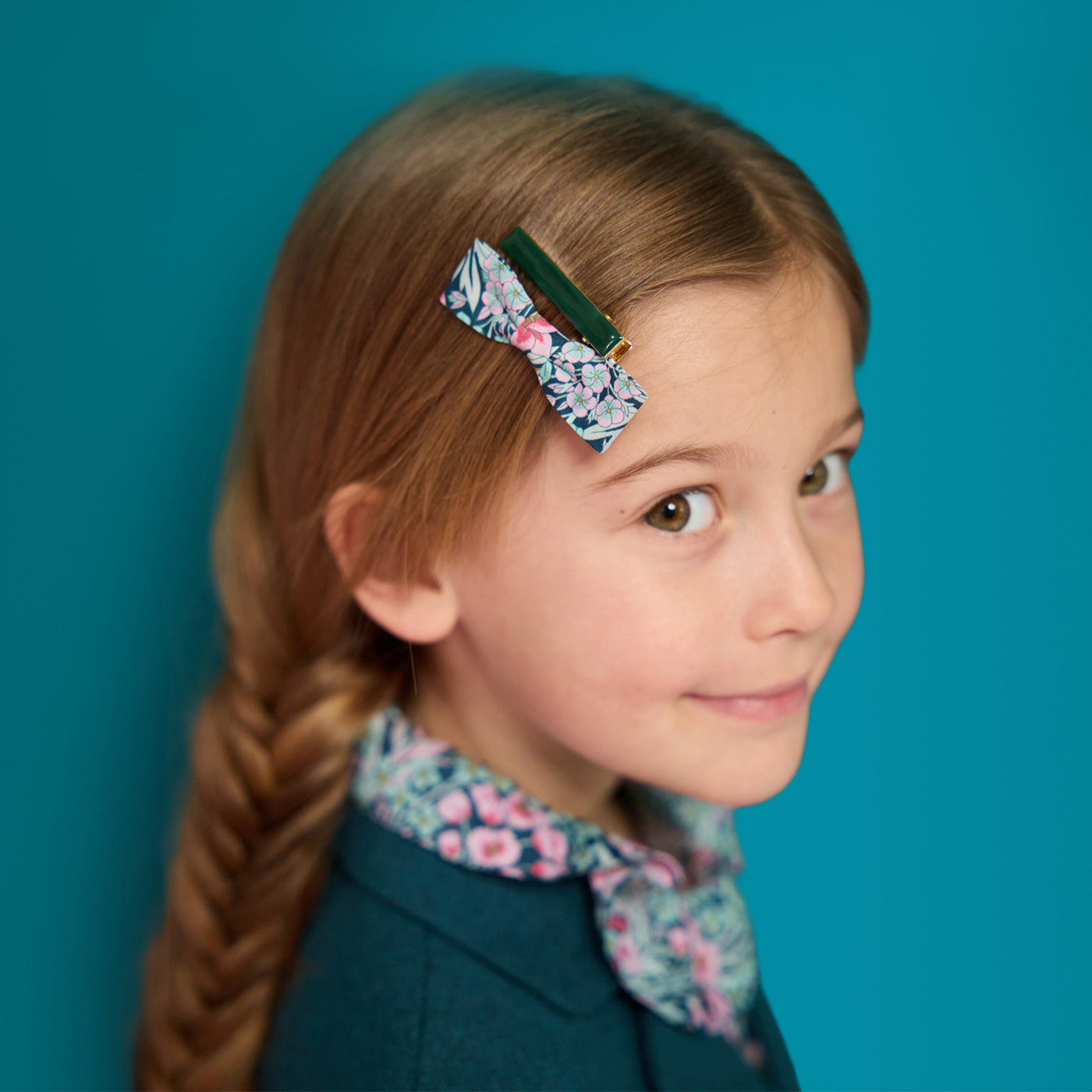 Girl hair clips duo in Liberty fabric