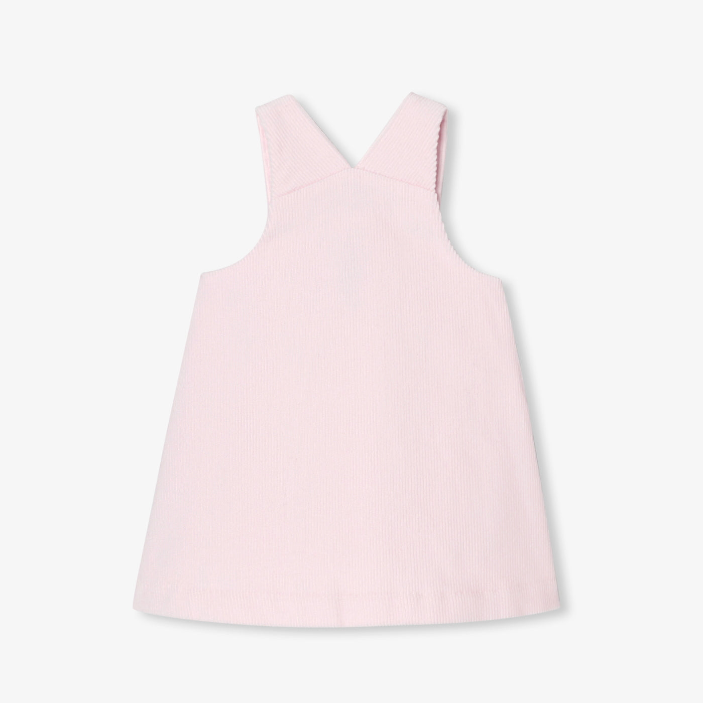 Baby girl velvet pinafore dress