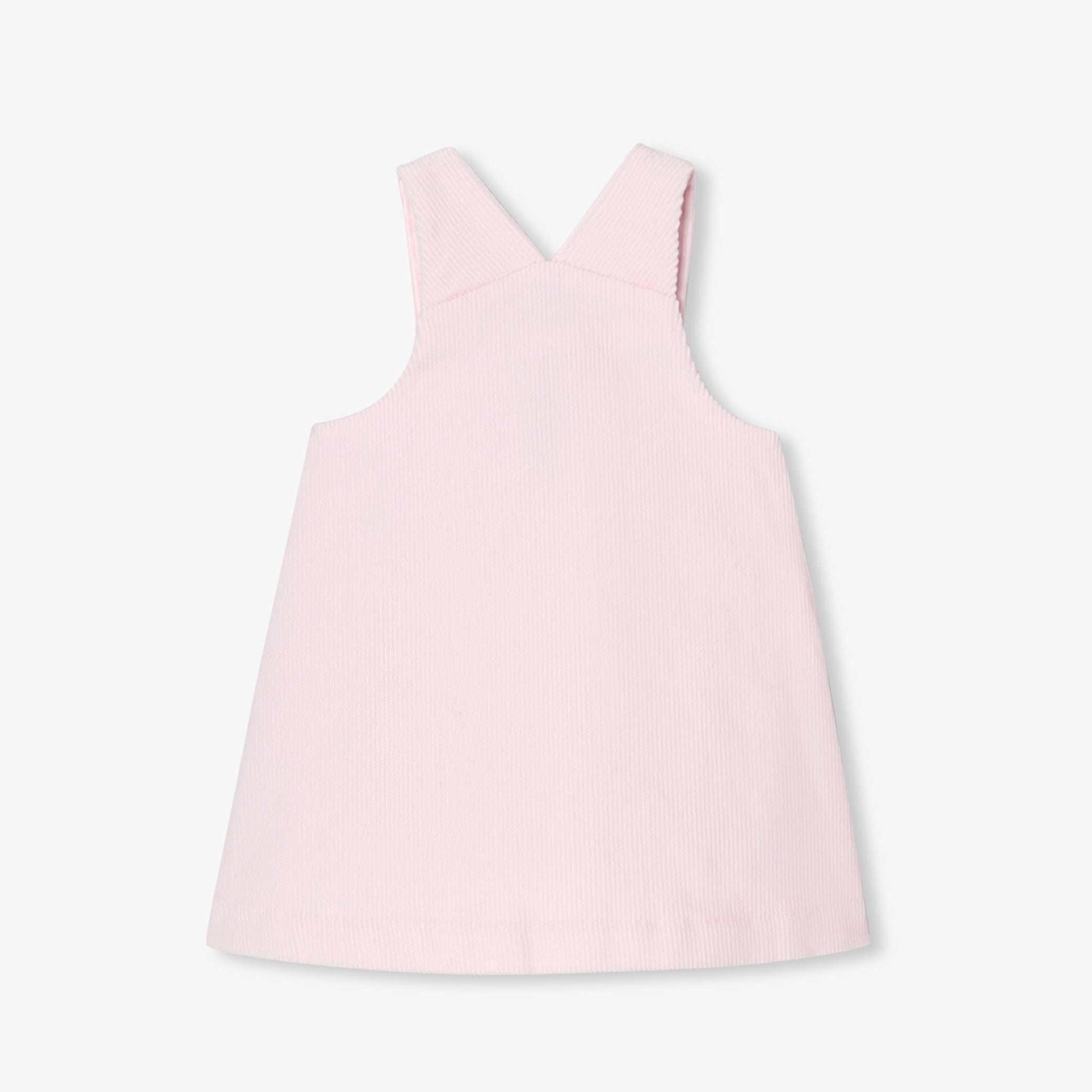 Baby girl velvet pinafore dress