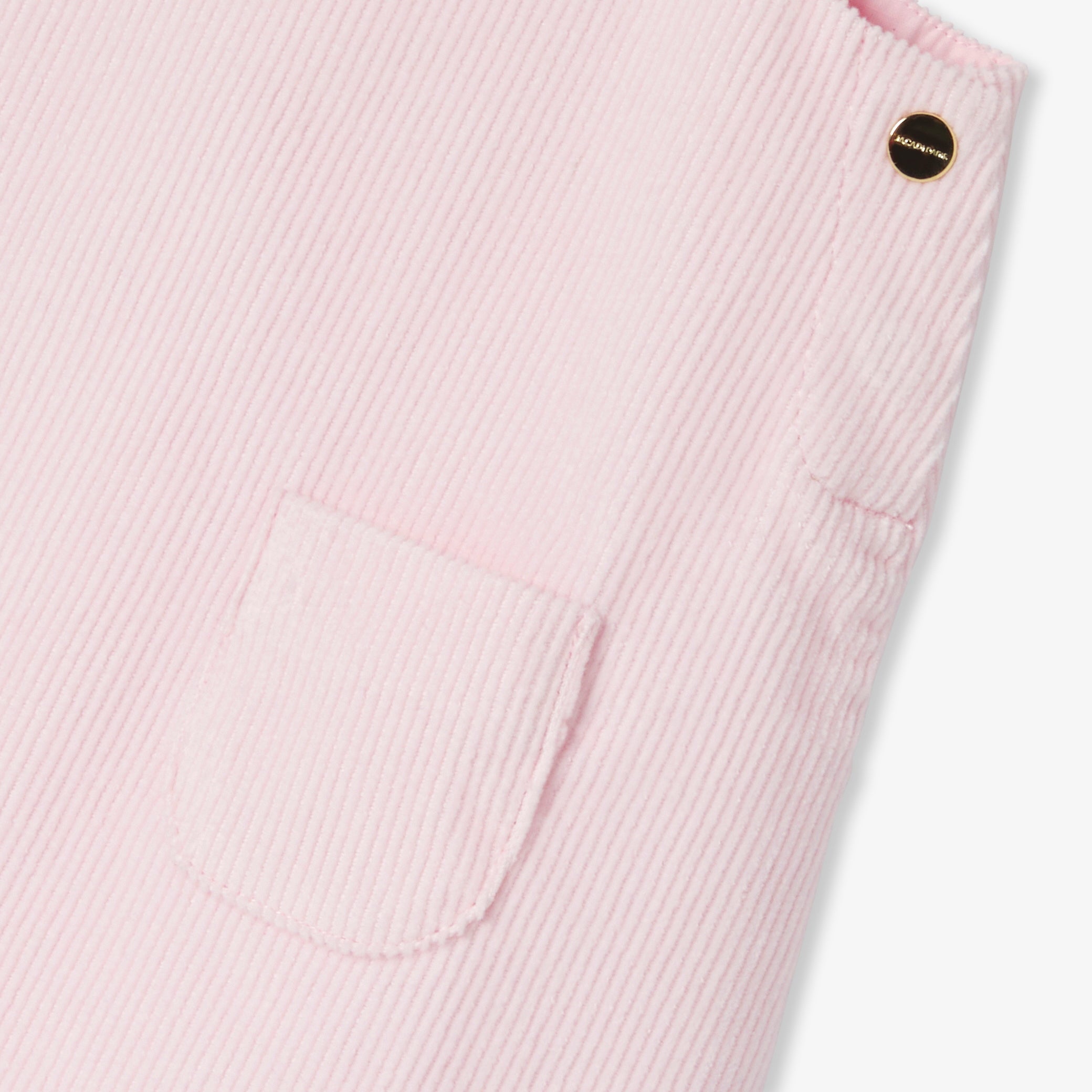 Baby girl velvet pinafore dress