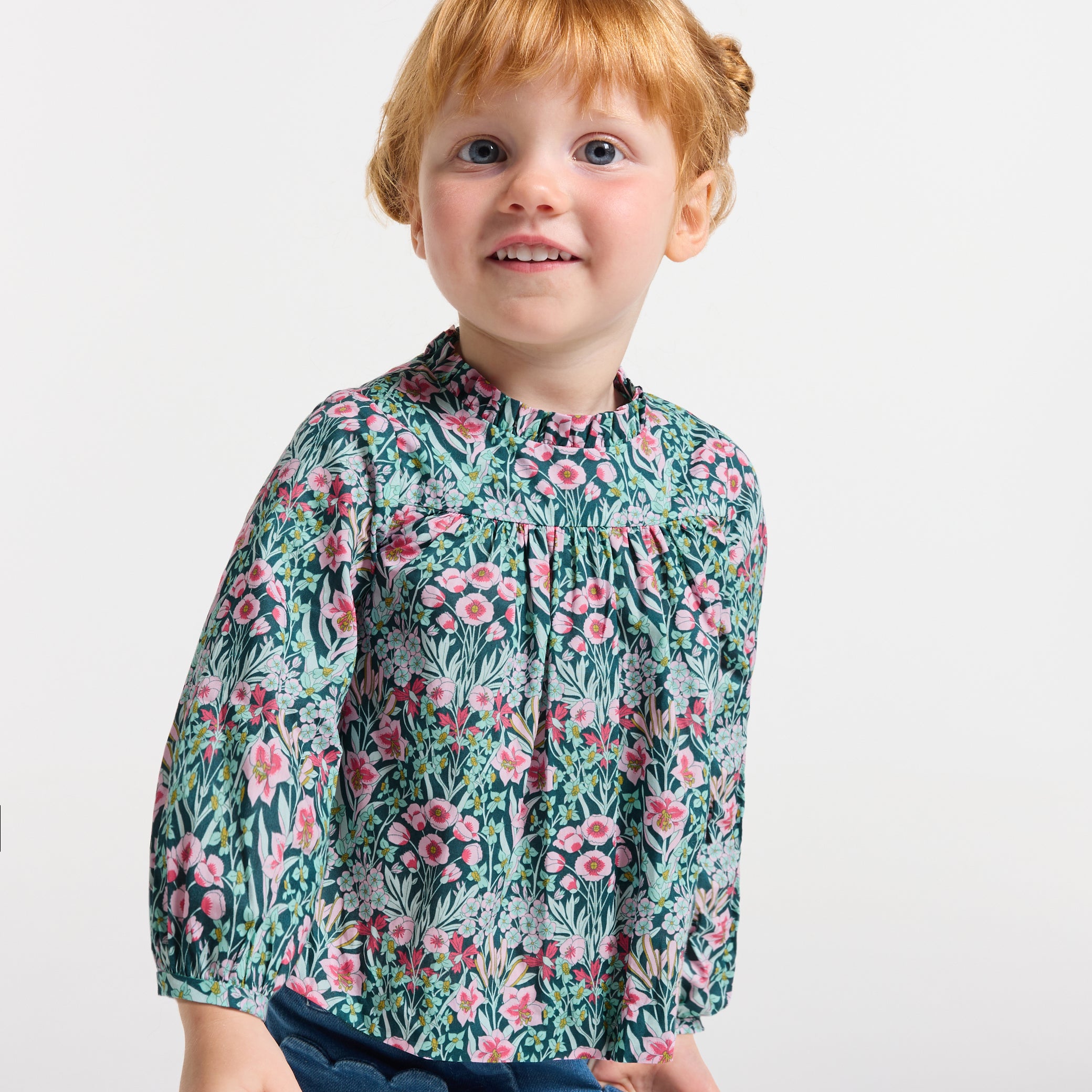 Baby girl blouse in Liberty fabric