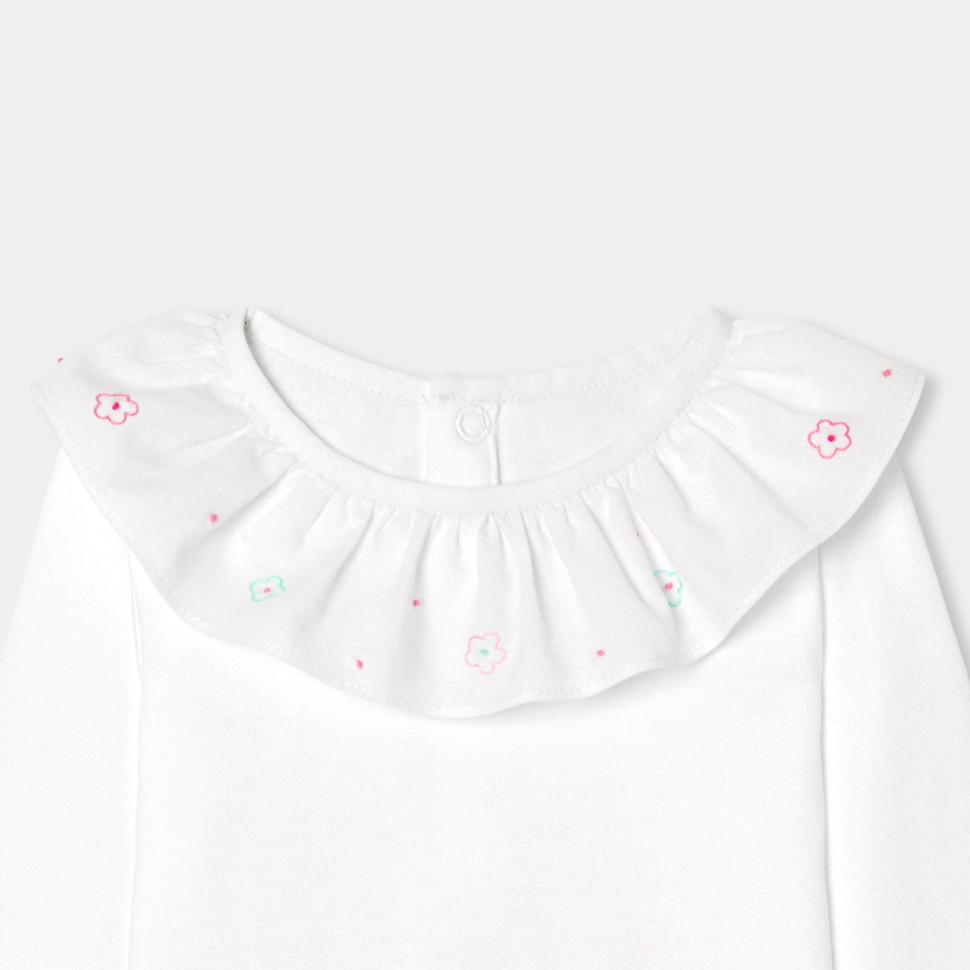 Baby girl long-sleeved bodysuit