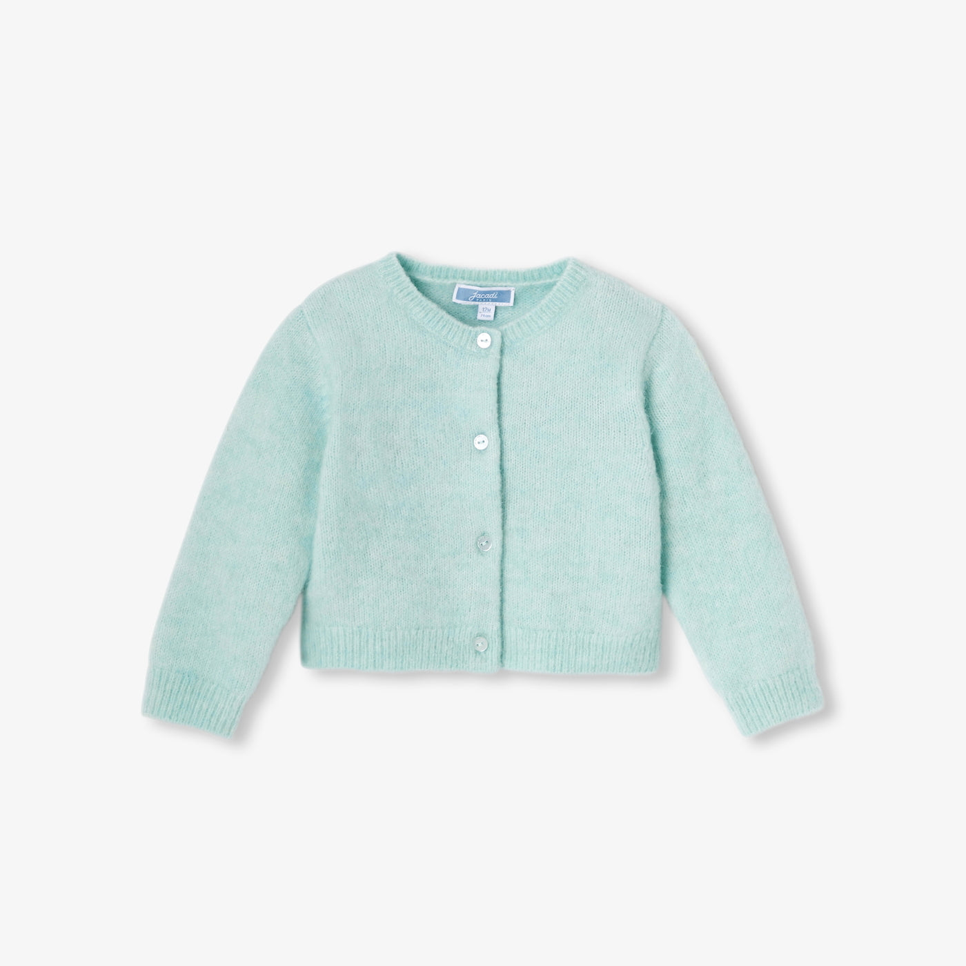 Baby girl cardigan in wool and alpaca