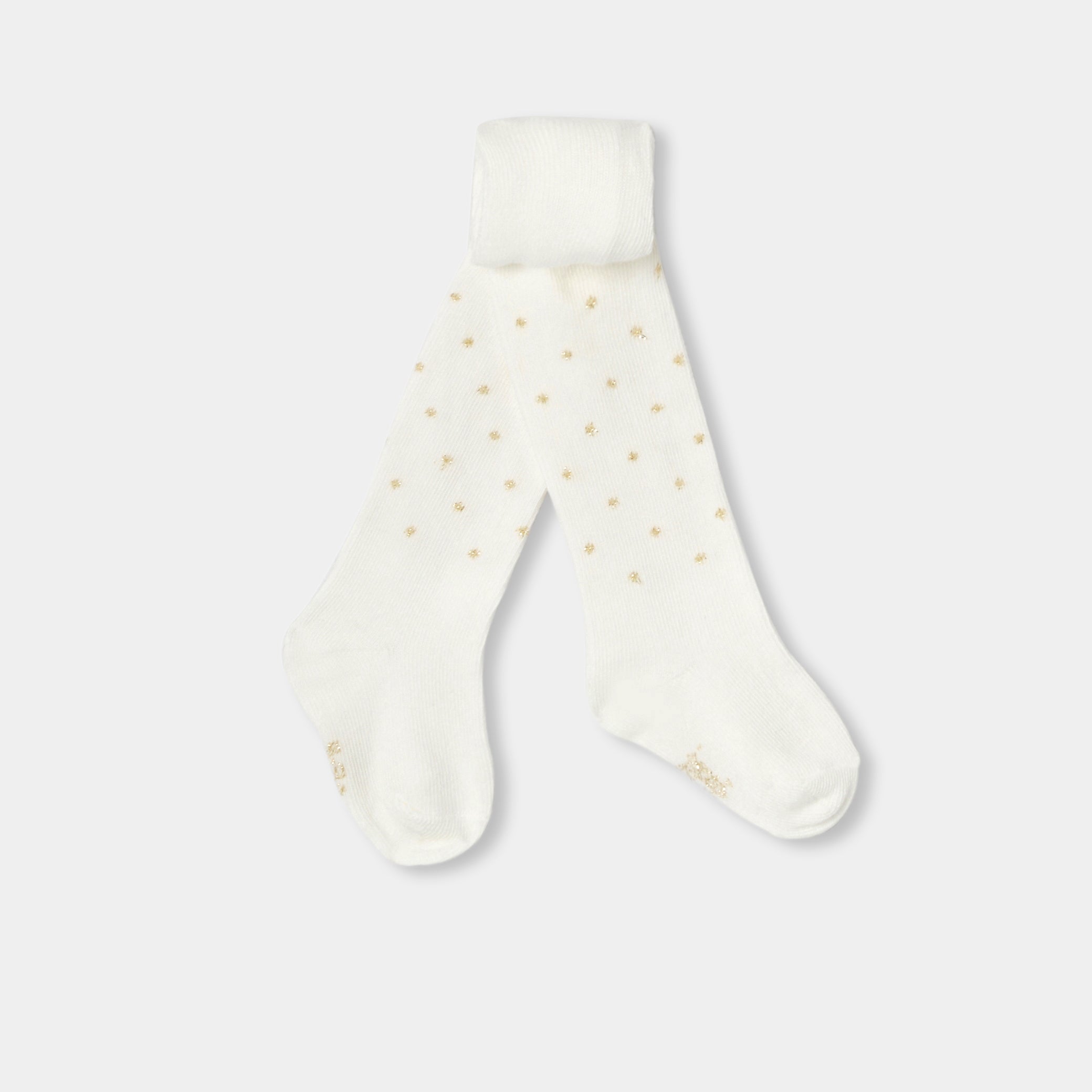 Baby girl polka dot tights