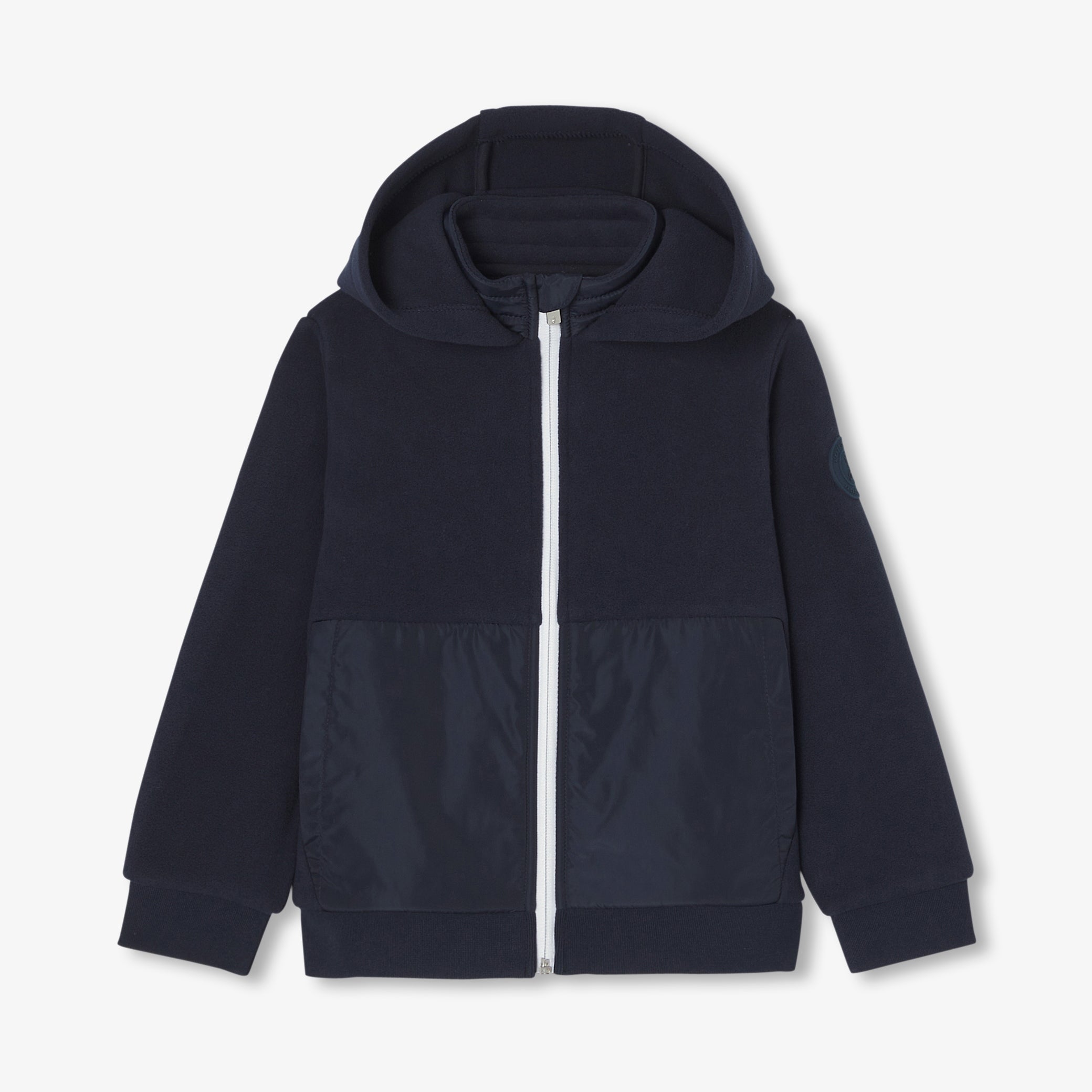 Boy zip-up fleece sweatshirt