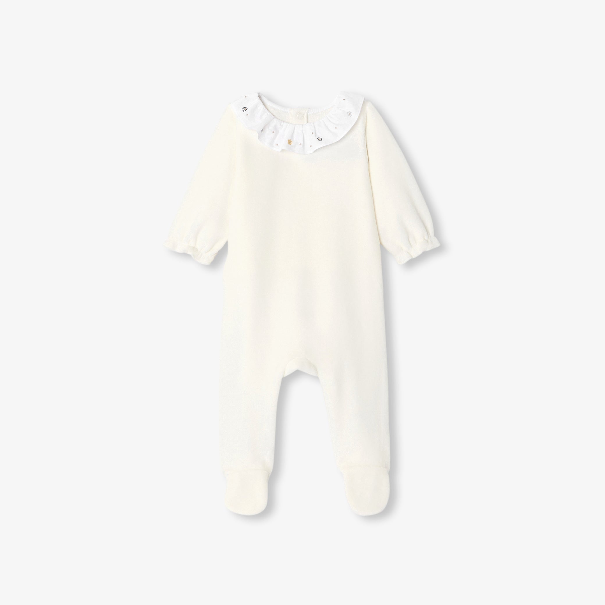 Baby girl velvet pyjamas