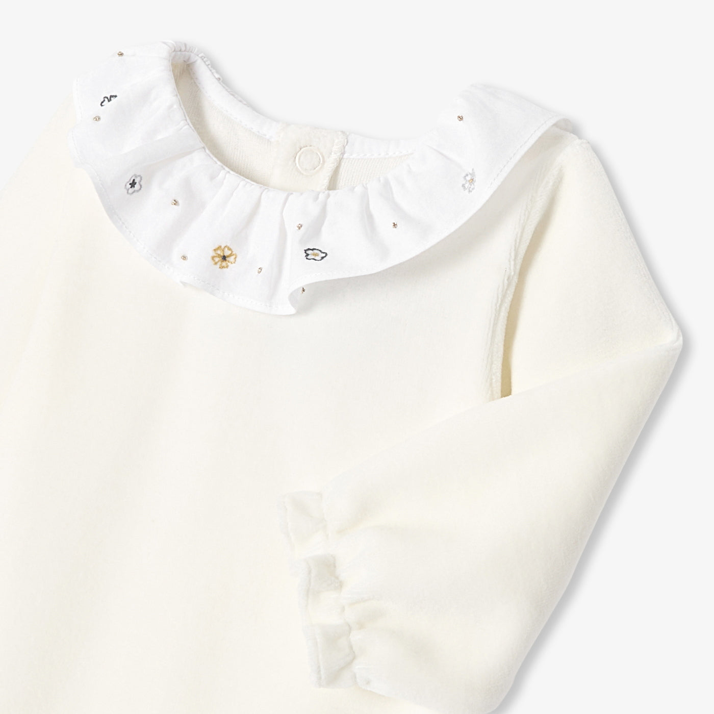 Baby girl velvet pyjamas