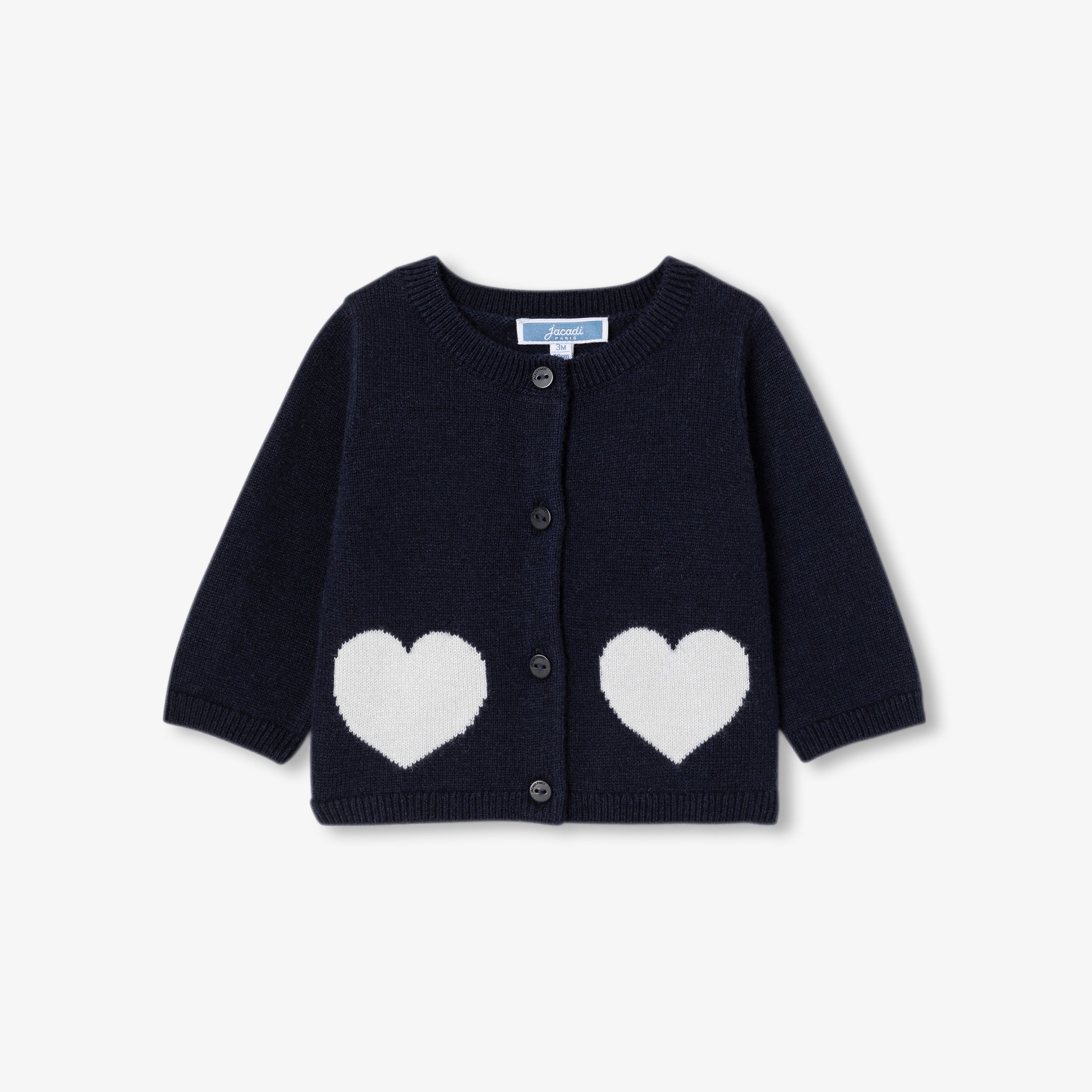 Baby girl cardigan in cotton jersey