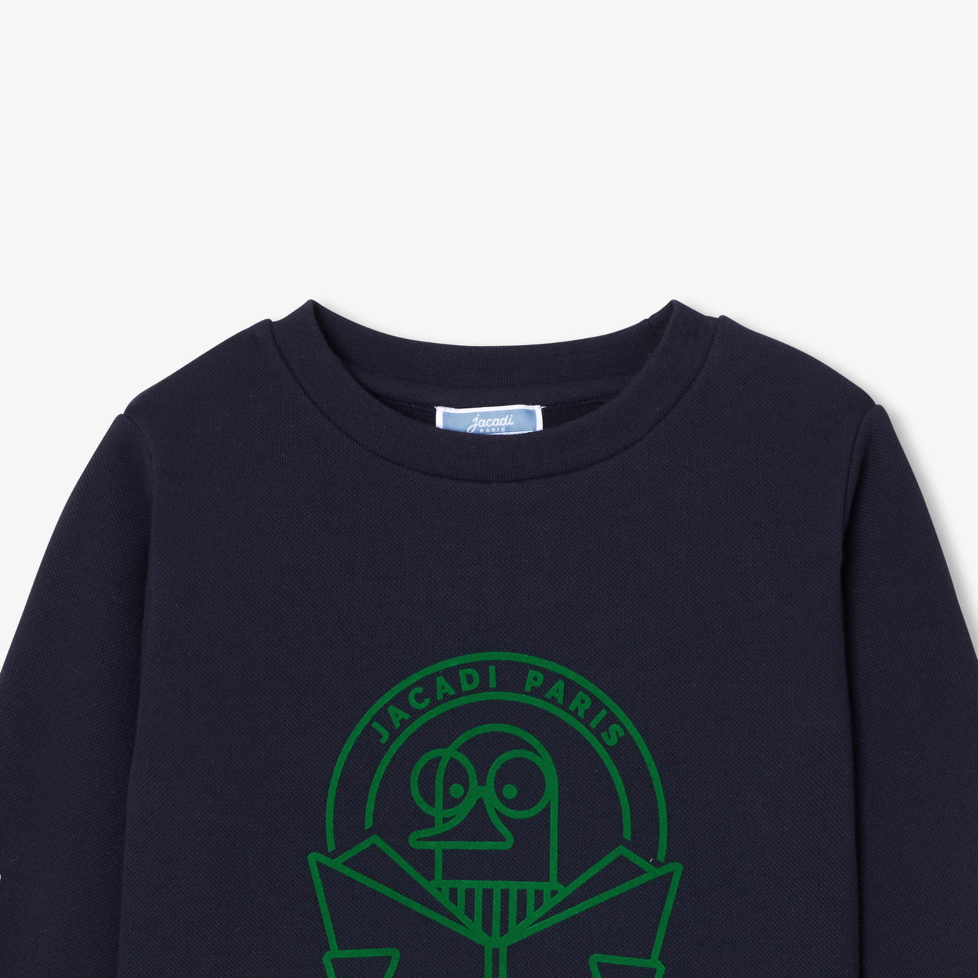 Boy double-face piqué sweatshirt