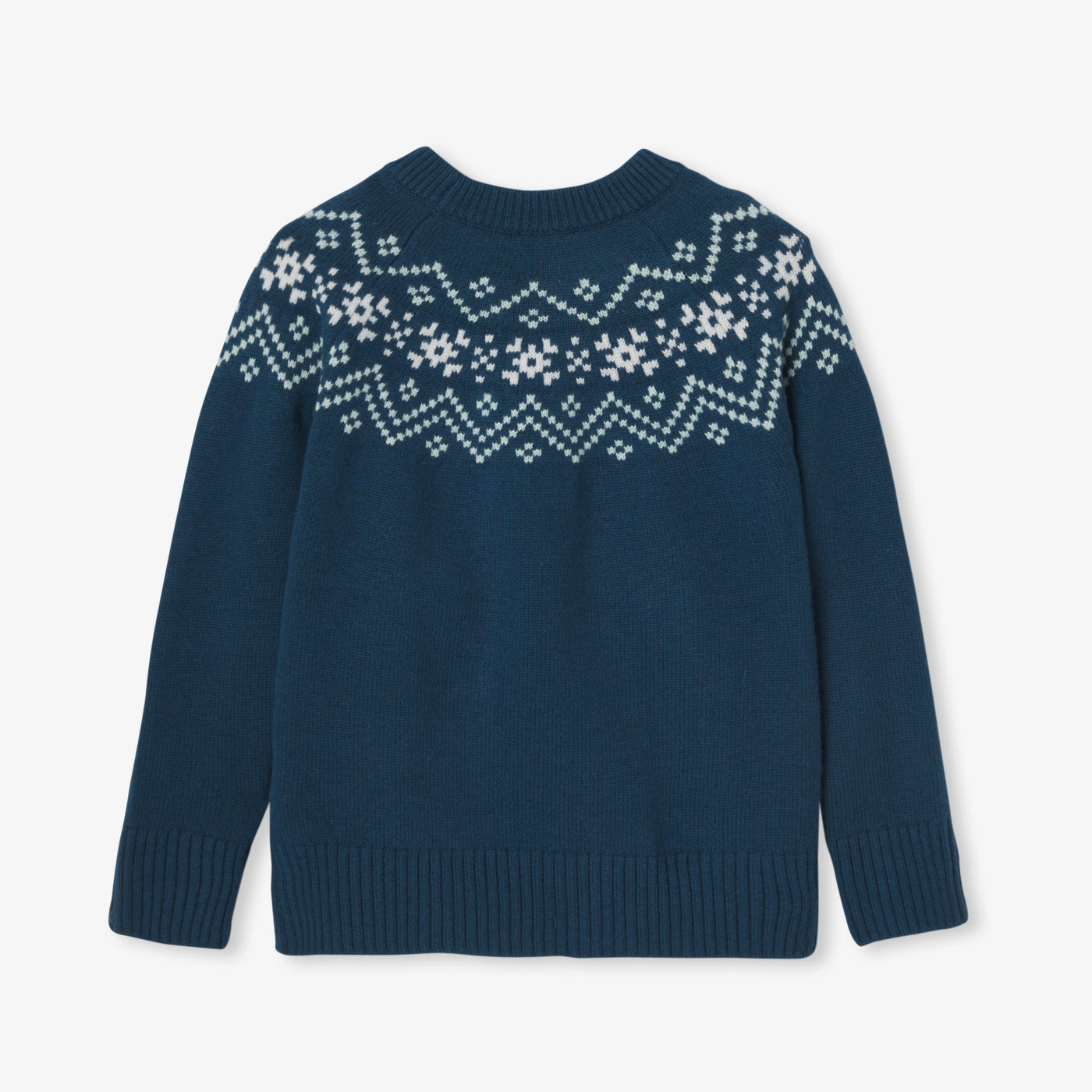 Boy sweater with jacquard collar