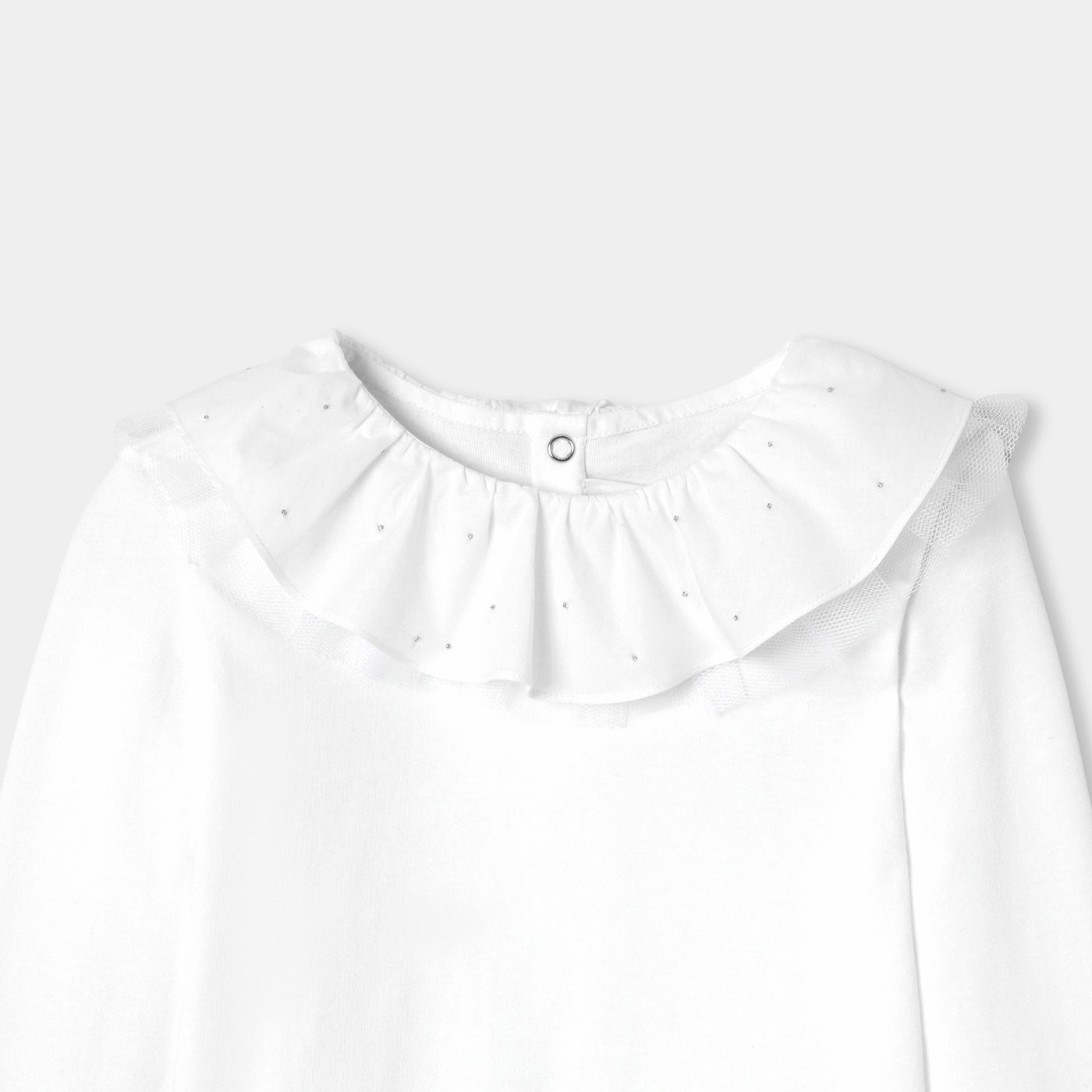 Girl T-shirt with a collar