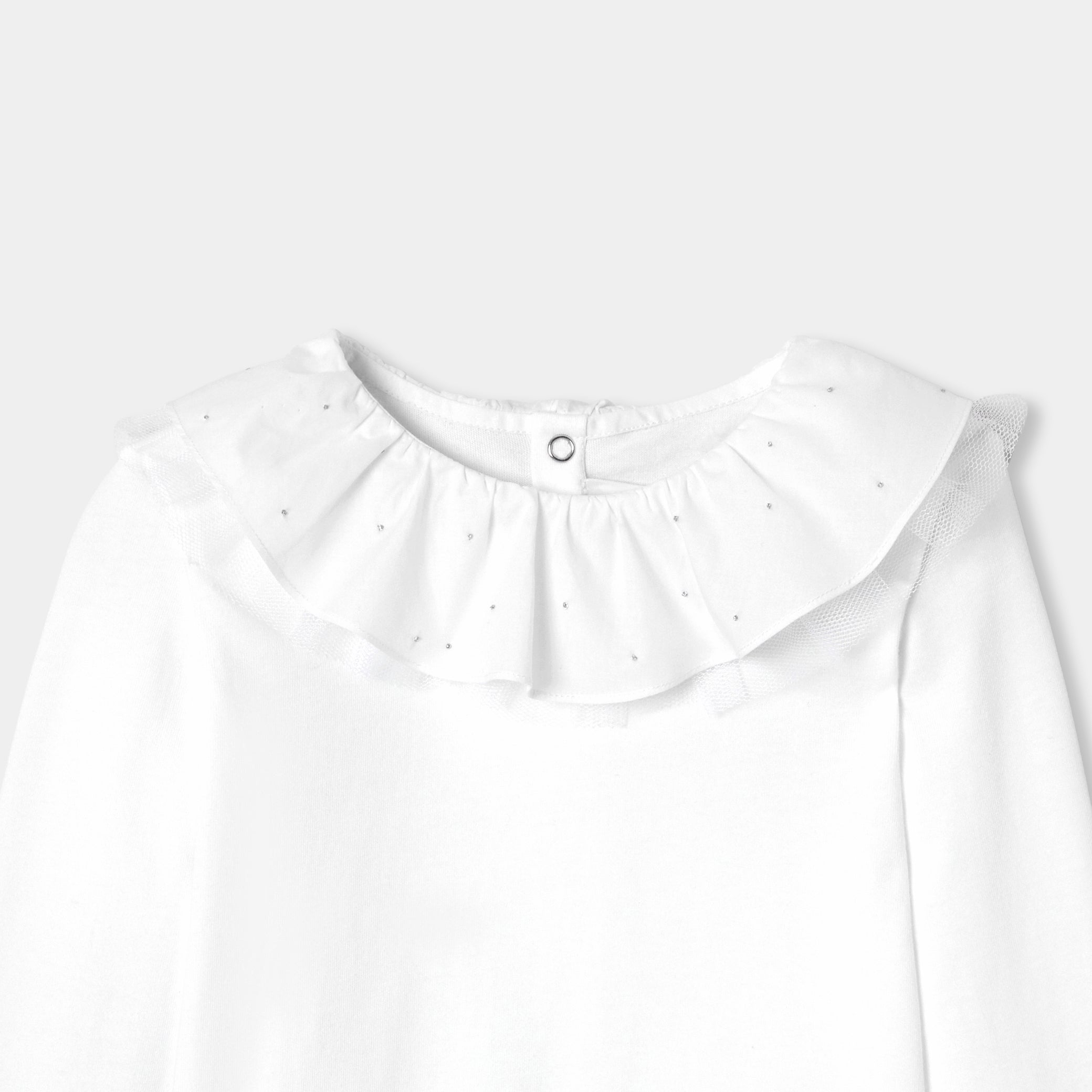 Girl T-shirt with a collar