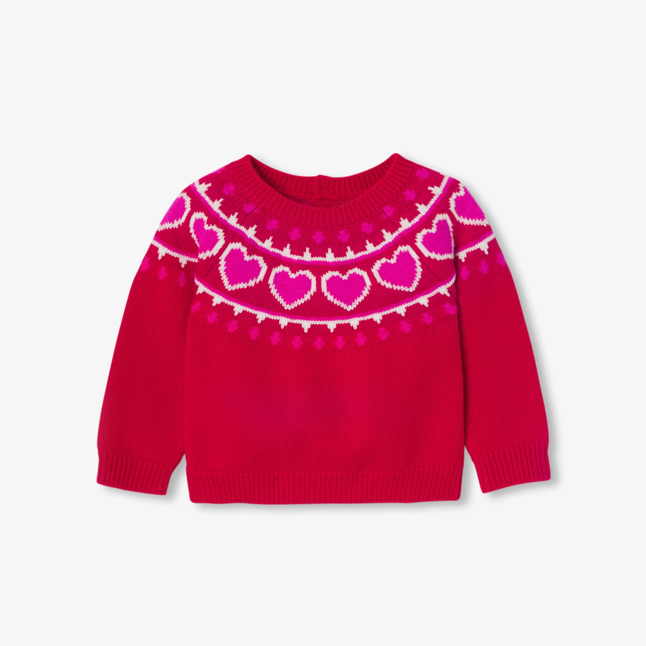 Baby girl jacquard jumper