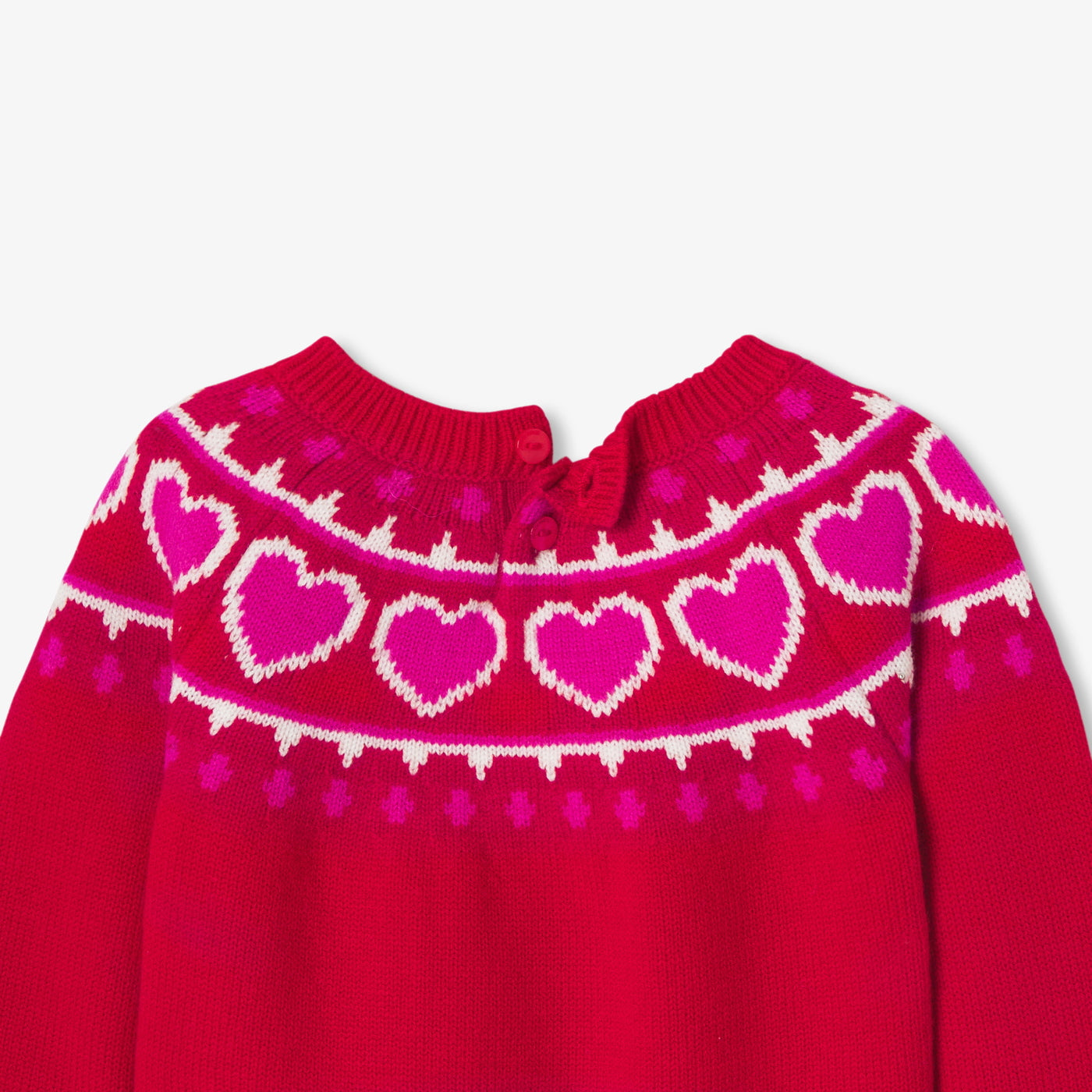 Baby girl jacquard jumper