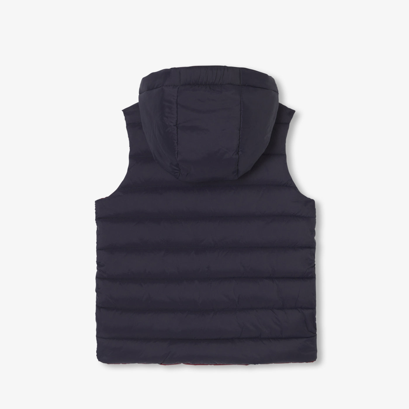 Boy reversible sleeveless down jacket