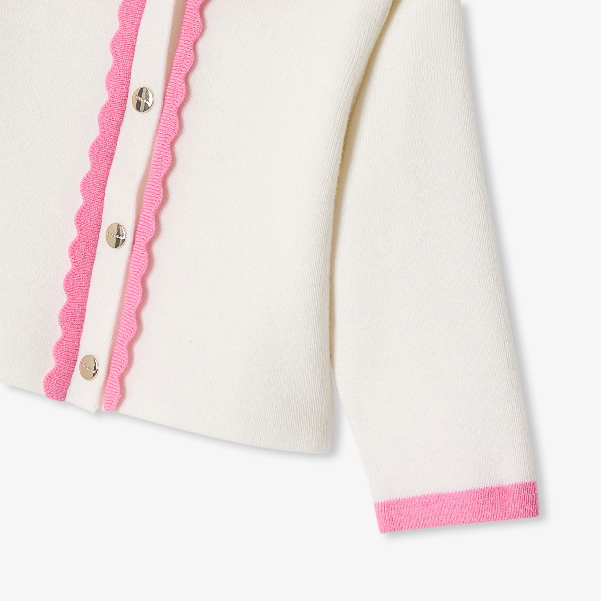 Baby girl cardigan with Peter Pan collar