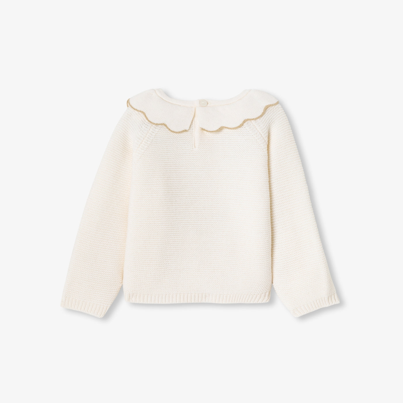 Baby girl collar jumper